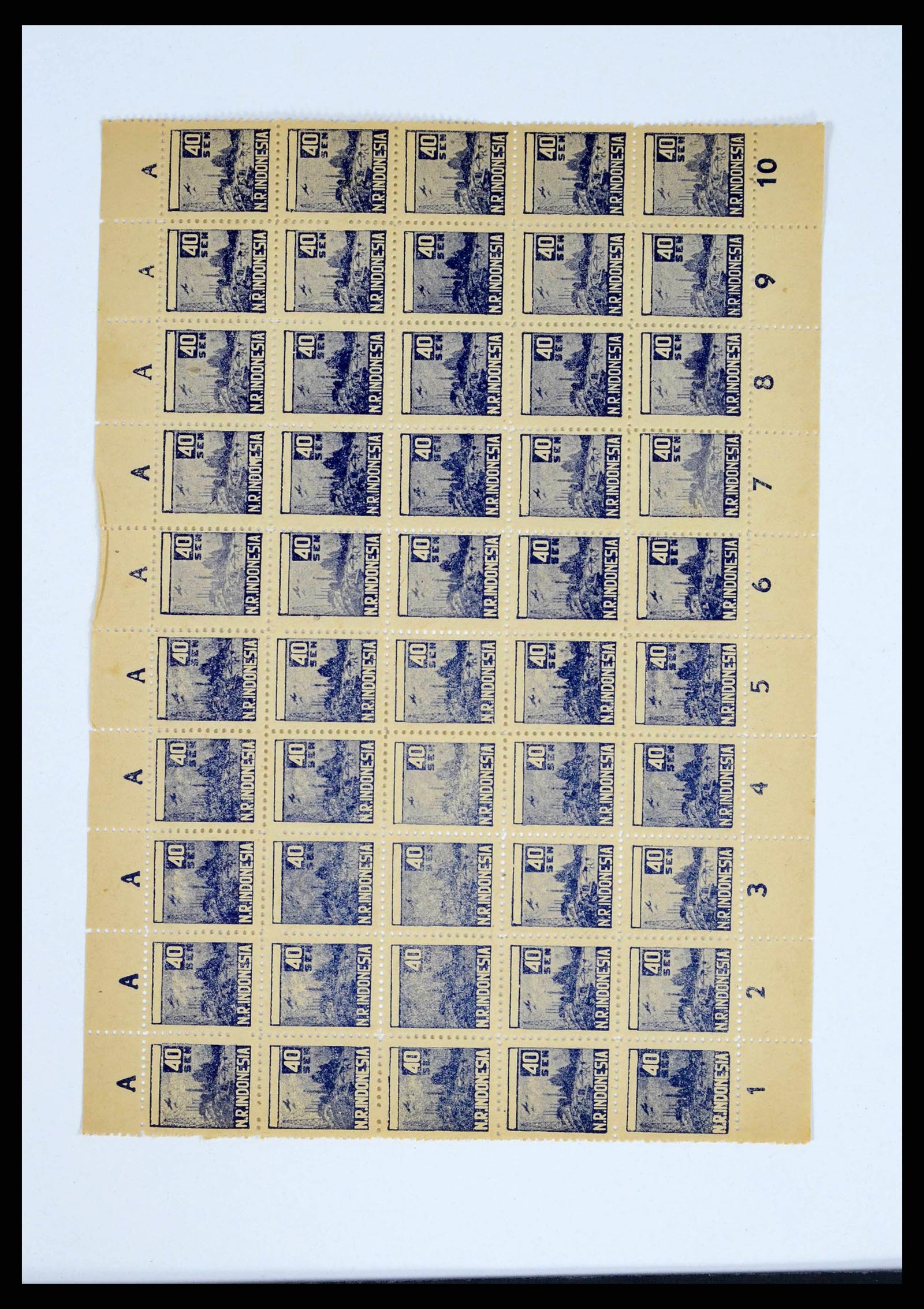 38356 0022 - Stamp collection 38356 Dutch Indies 1946-1947.