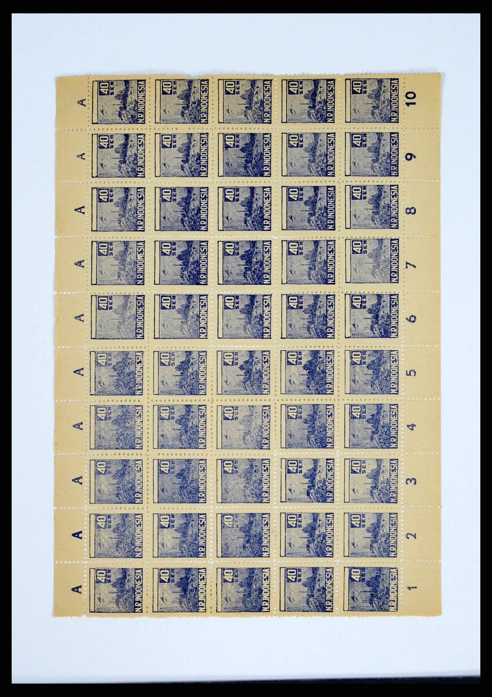 38356 0023 - Postzegelverzameling 38356 Nederlands Indië interim 1946-1947.
