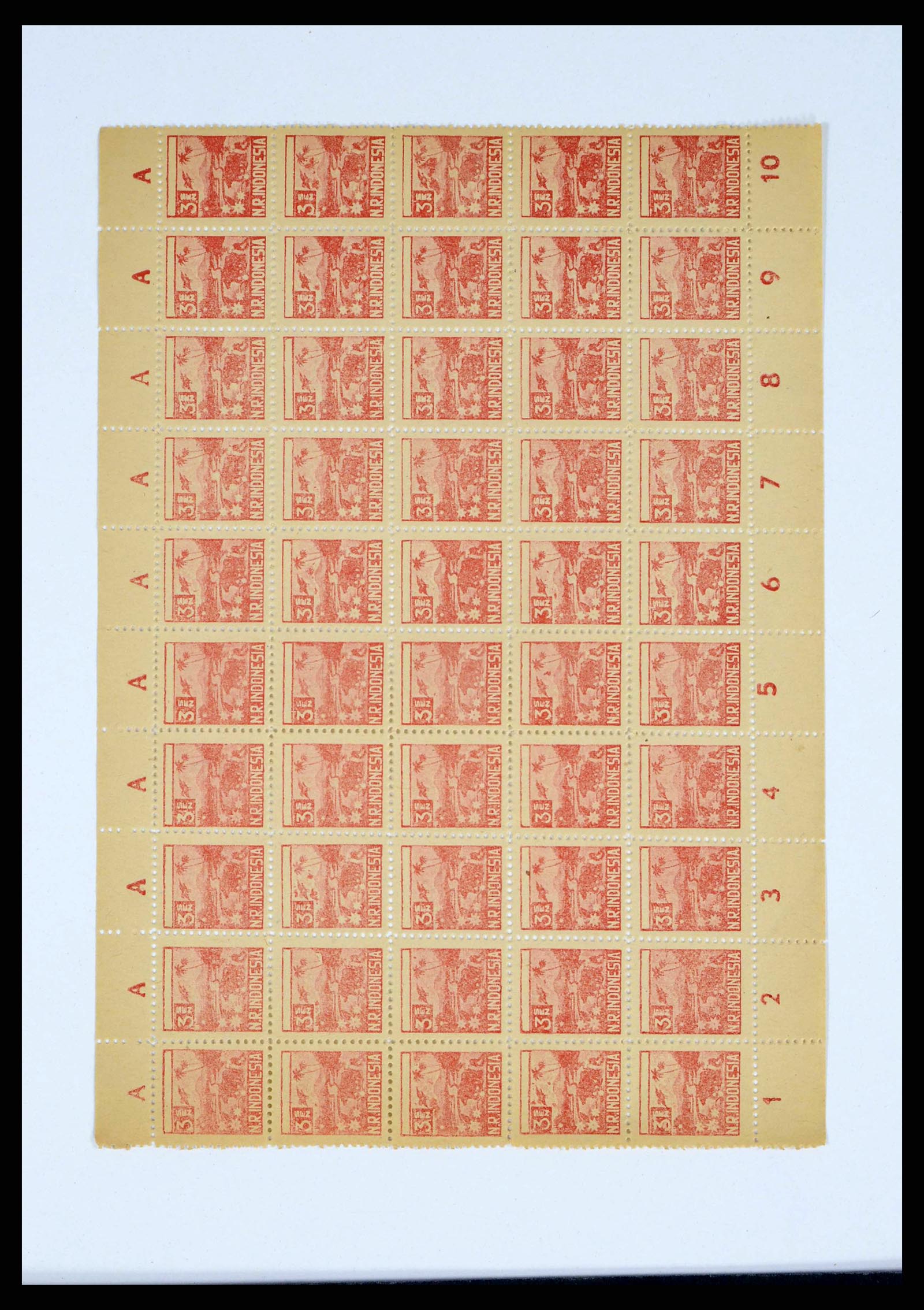 38356 0030 - Postzegelverzameling 38356 Nederlands Indië interim 1946-1947.