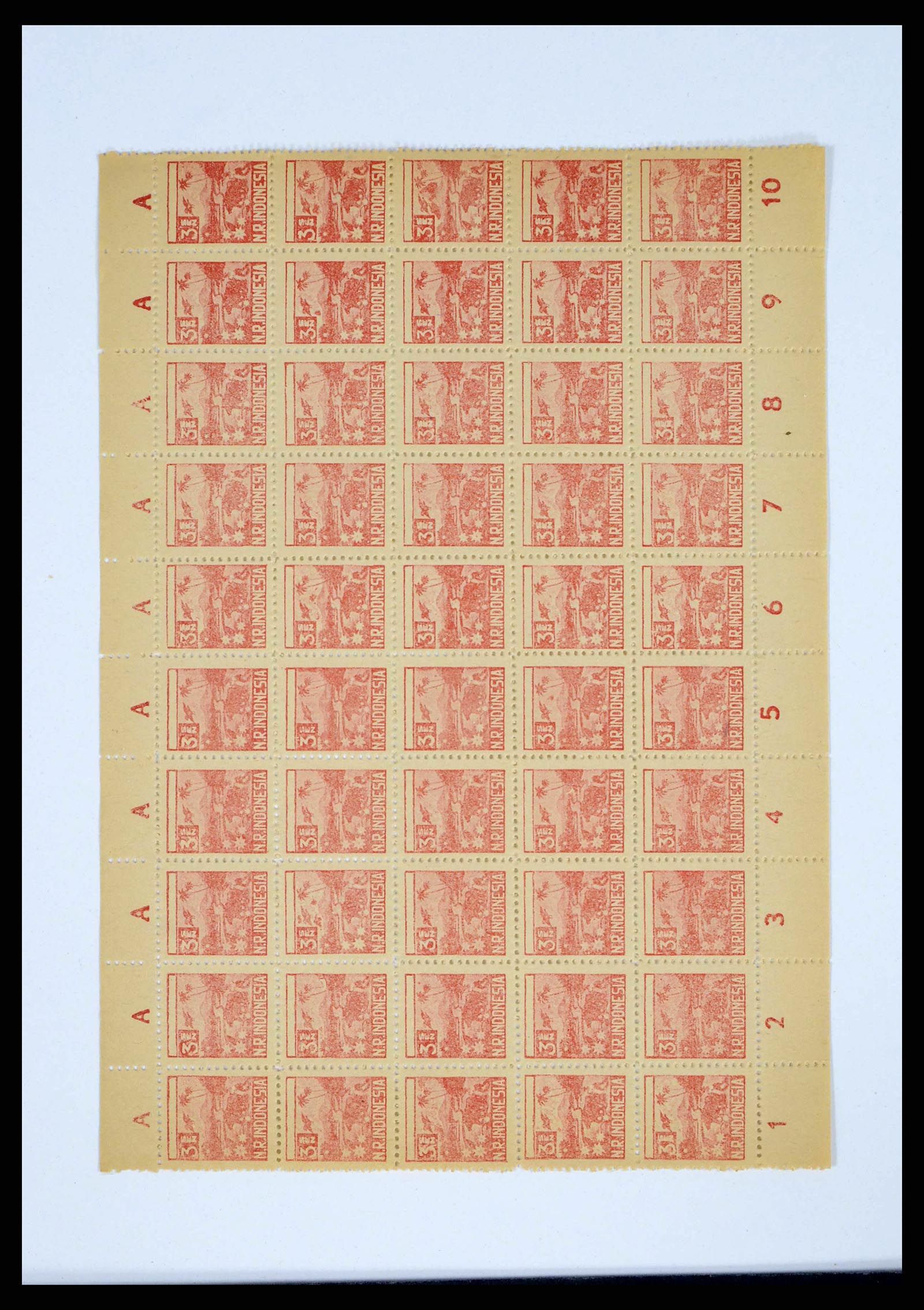 38356 0033 - Postzegelverzameling 38356 Nederlands Indië interim 1946-1947.
