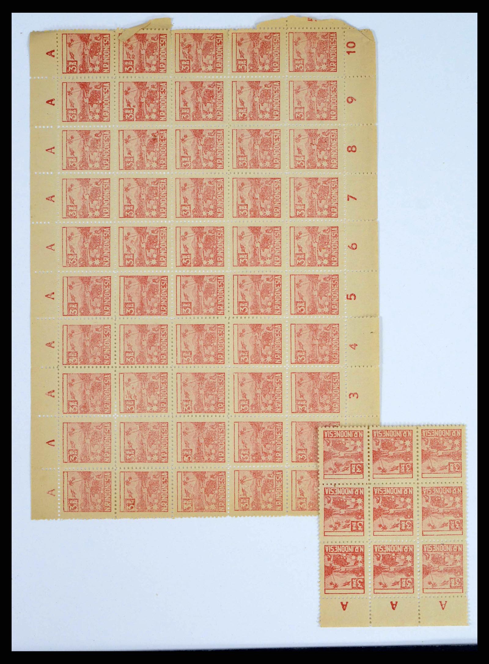 38356 0036 - Postzegelverzameling 38356 Nederlands Indië interim 1946-1947.