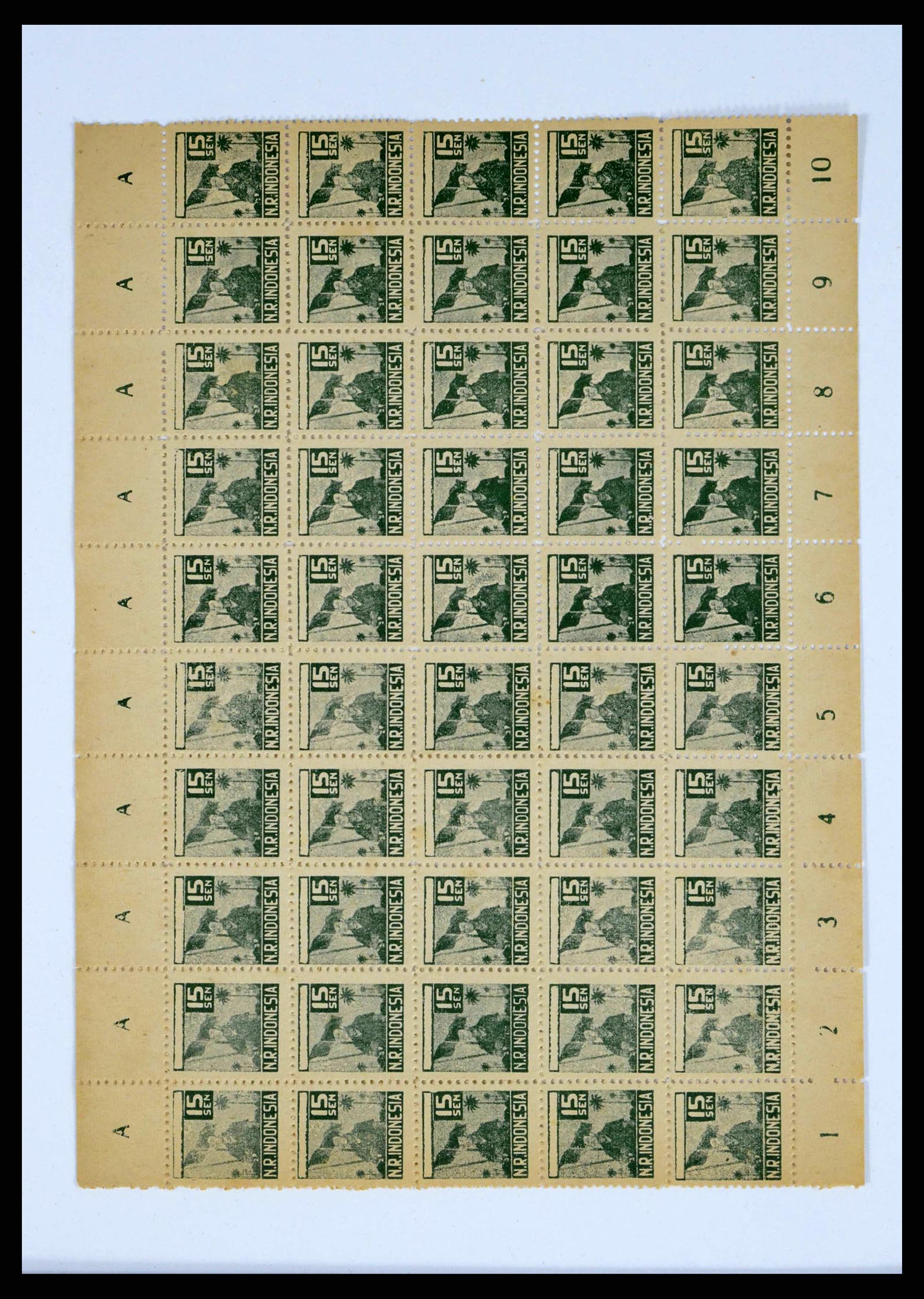 38356 0037 - Postzegelverzameling 38356 Nederlands Indië interim 1946-1947.