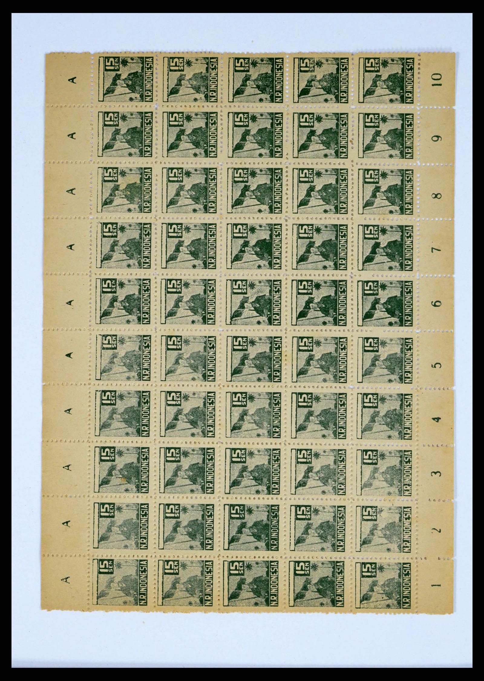 38356 0038 - Postzegelverzameling 38356 Nederlands Indië interim 1946-1947.