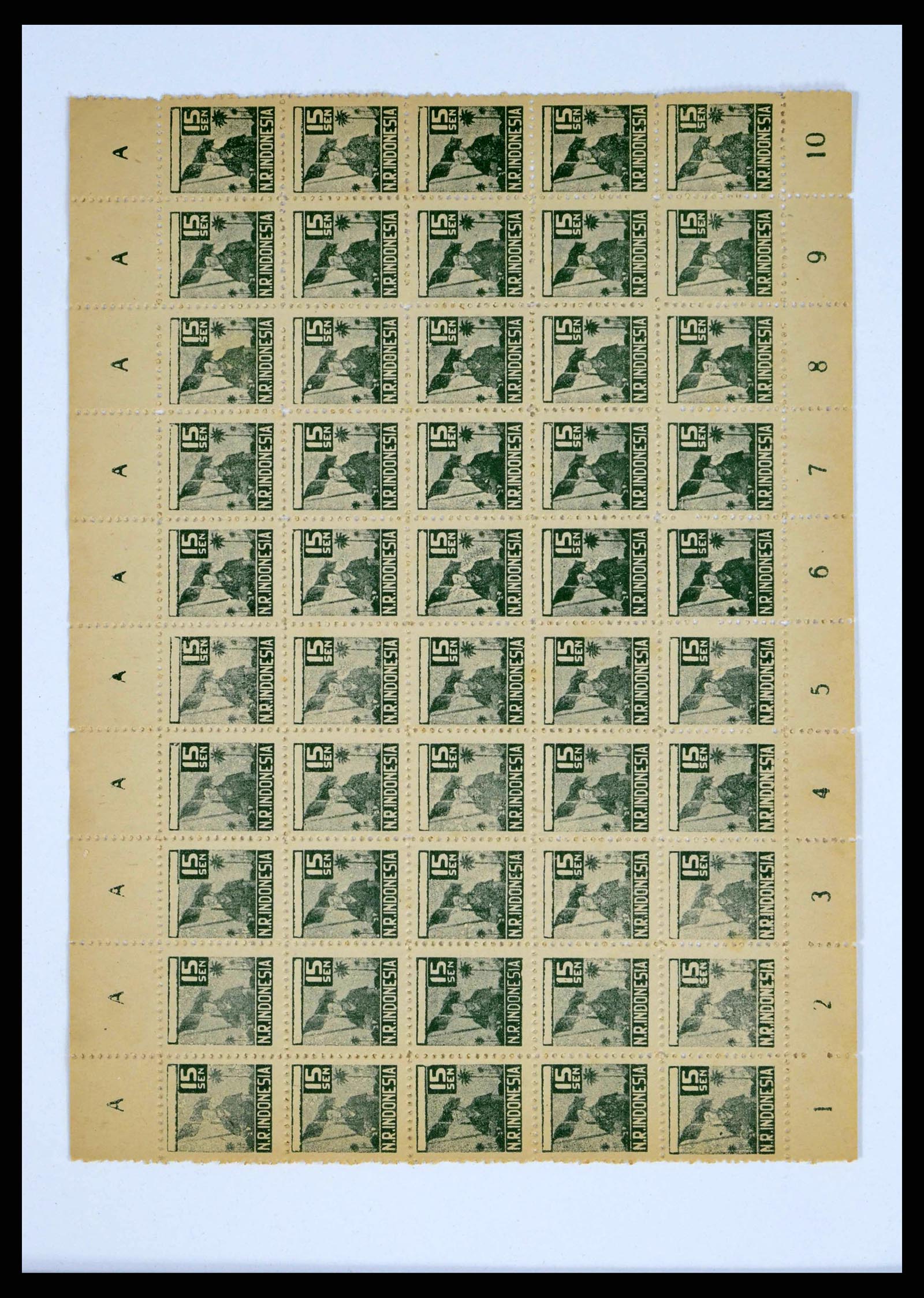 38356 0039 - Postzegelverzameling 38356 Nederlands Indië interim 1946-1947.