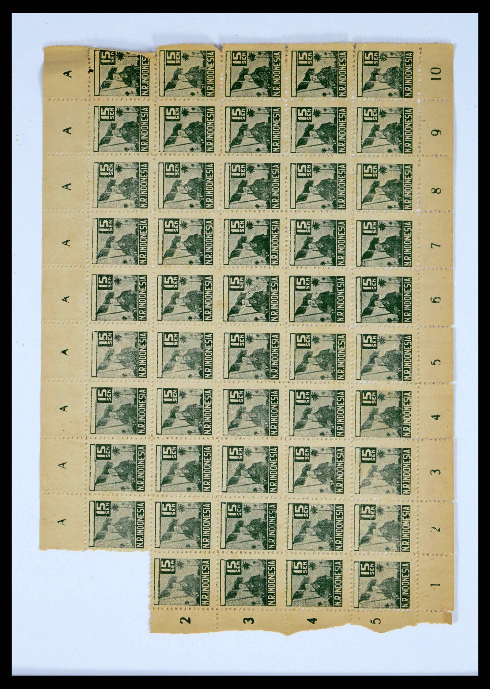 38356 0042 - Postzegelverzameling 38356 Nederlands Indië interim 1946-1947.