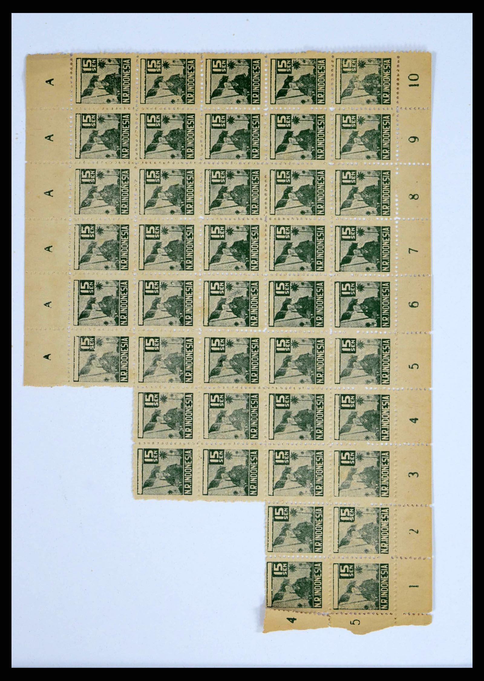 38356 0043 - Stamp collection 38356 Dutch Indies 1946-1947.