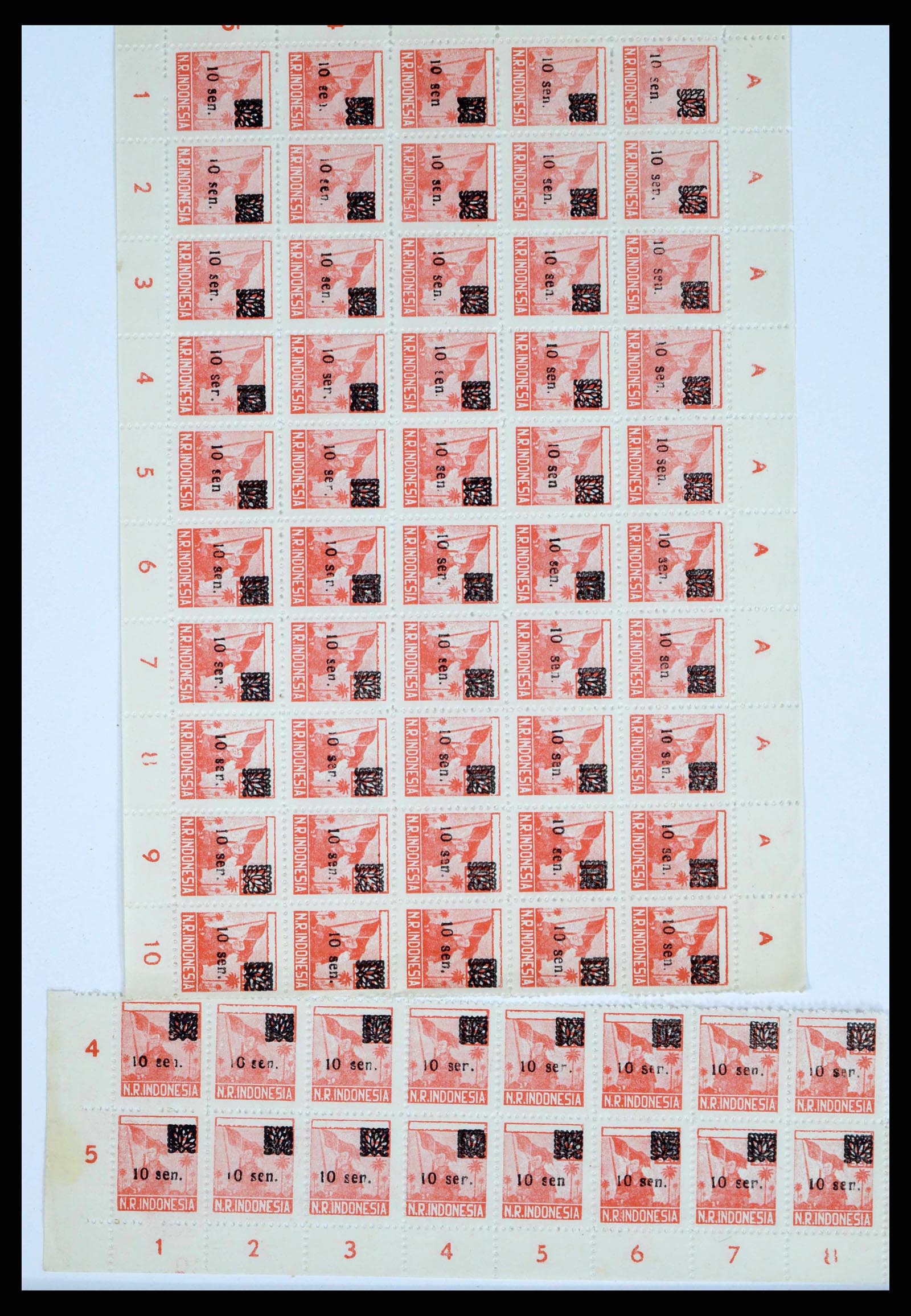 38356 0048 - Postzegelverzameling 38356 Nederlands Indië interim 1946-1947.