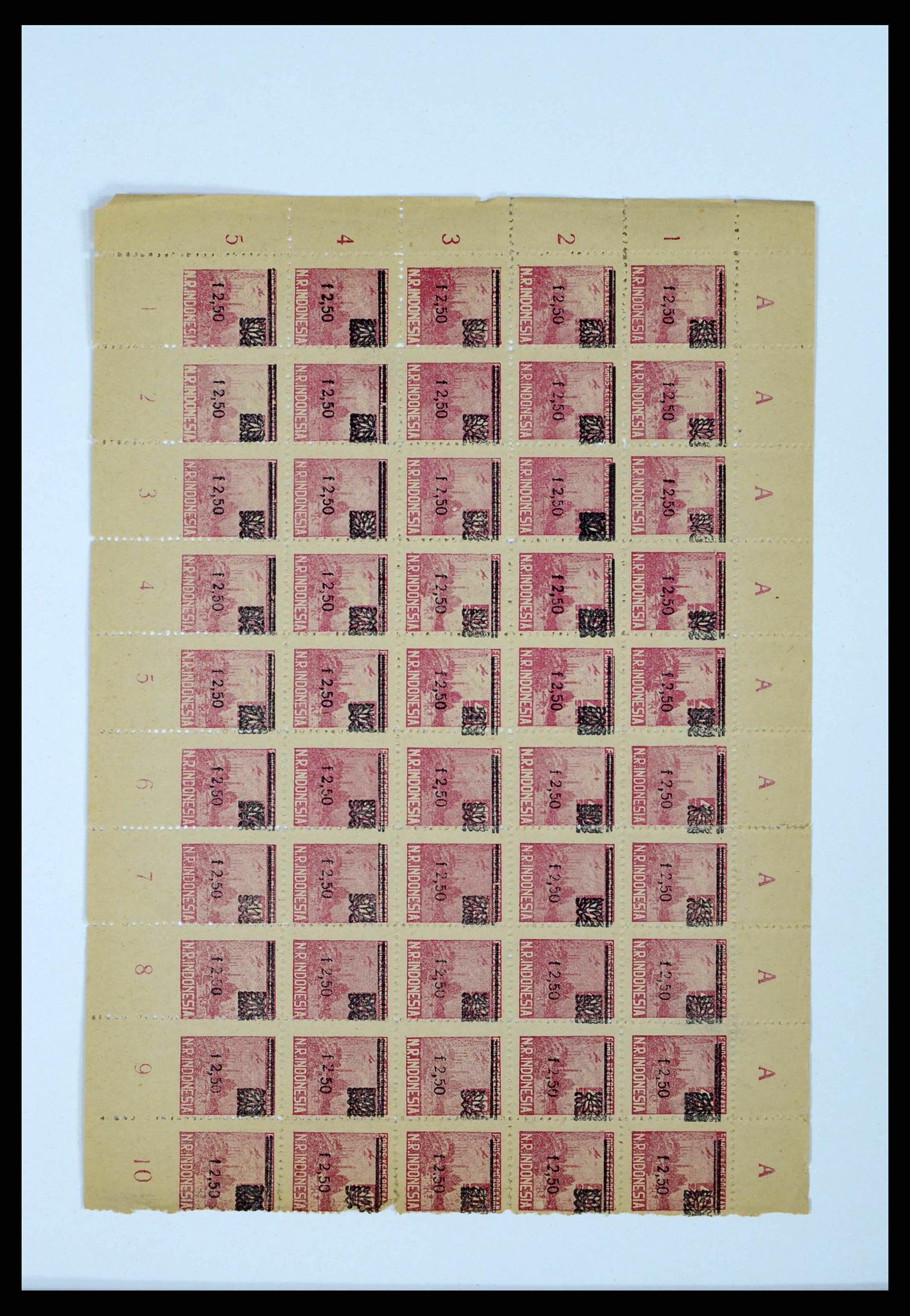 38356 0051 - Postzegelverzameling 38356 Nederlands Indië interim 1946-1947.
