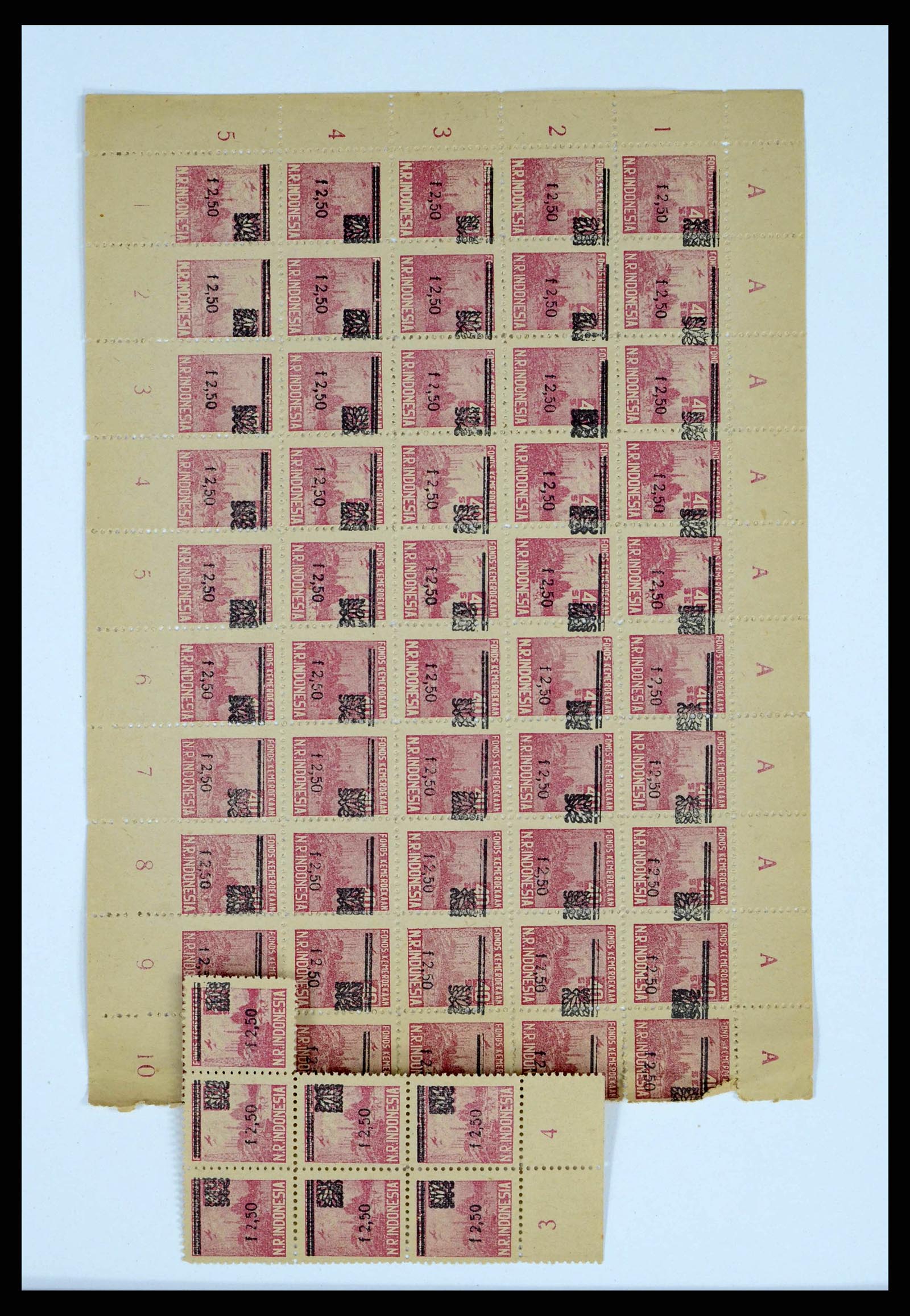 38356 0052 - Postzegelverzameling 38356 Nederlands Indië interim 1946-1947.