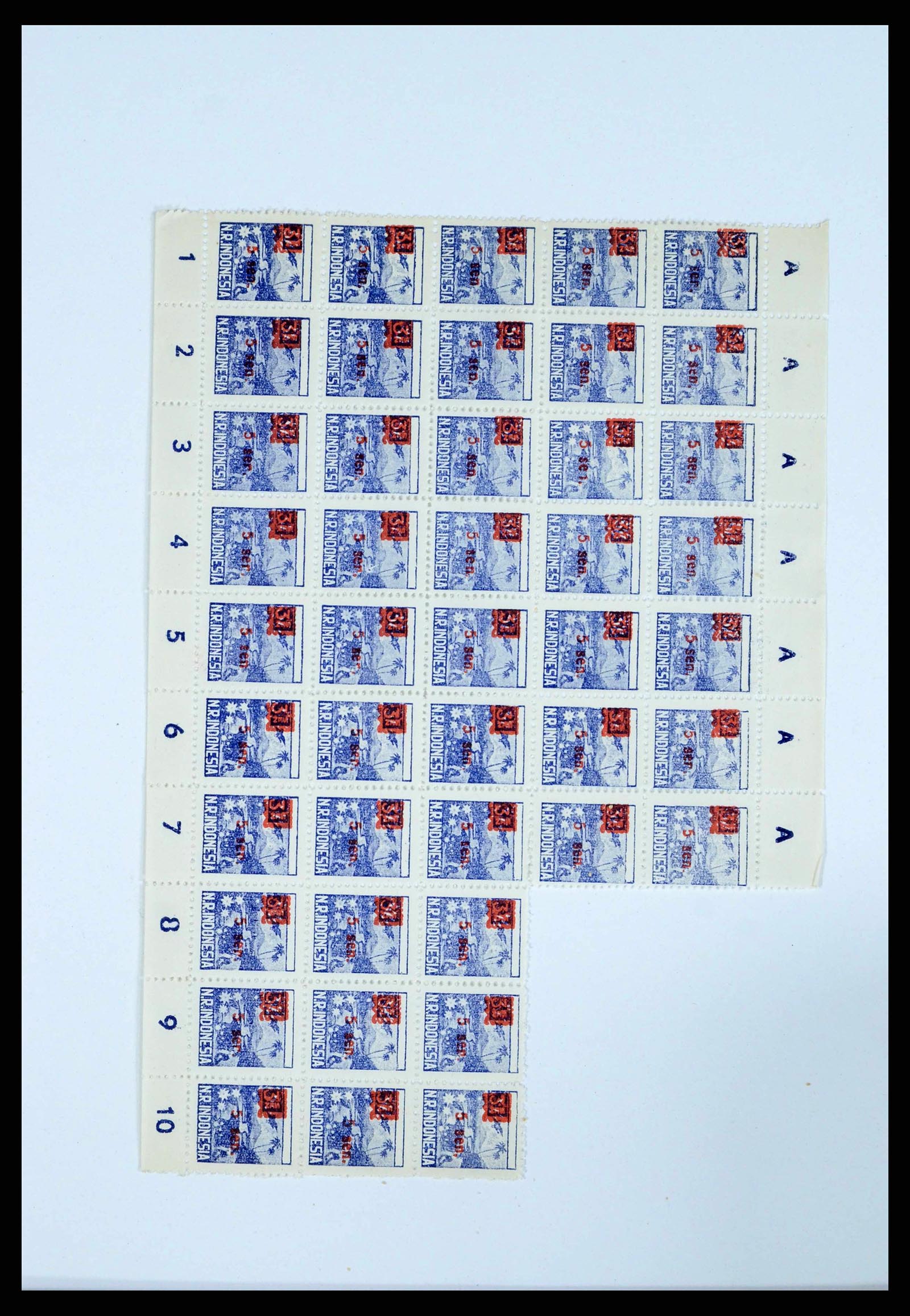 38356 0055 - Stamp collection 38356 Dutch Indies 1946-1947.