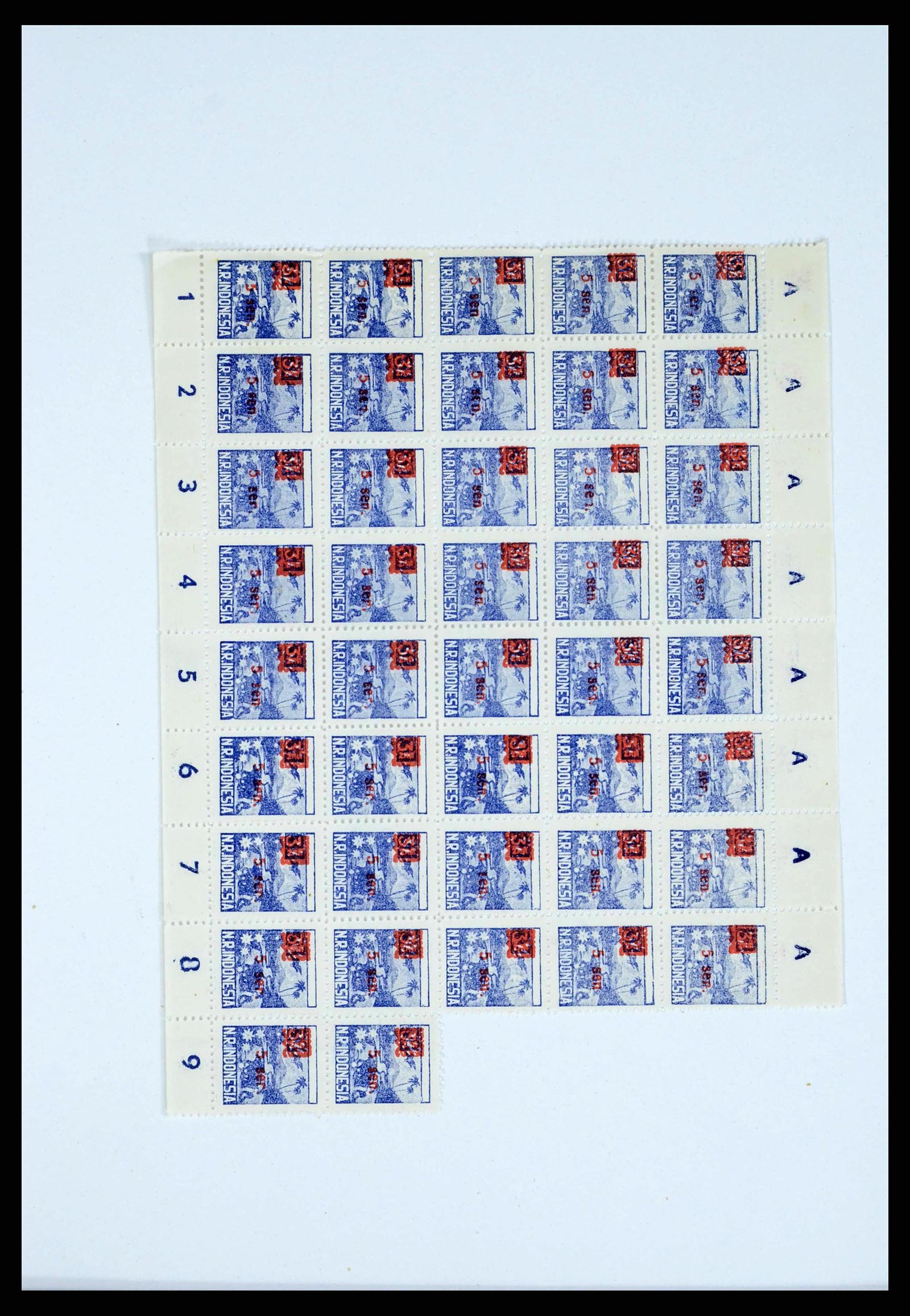 38356 0056 - Stamp collection 38356 Dutch Indies 1946-1947.