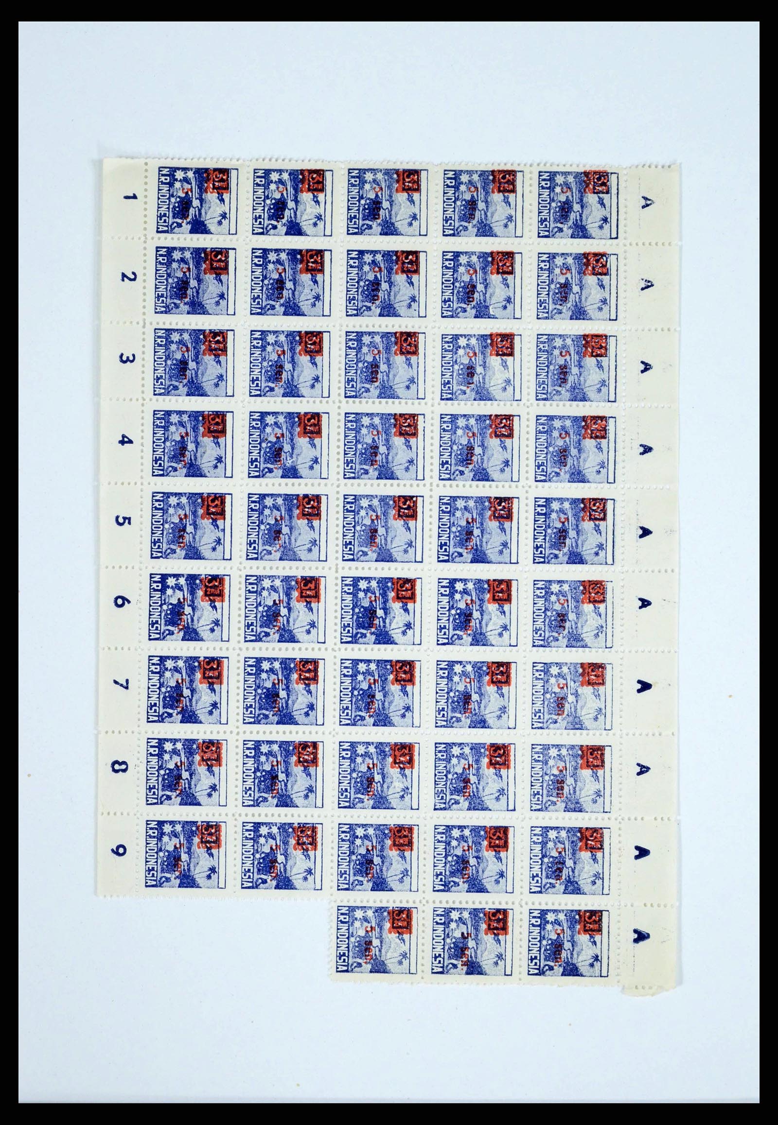 38356 0057 - Postzegelverzameling 38356 Nederlands Indië interim 1946-1947.