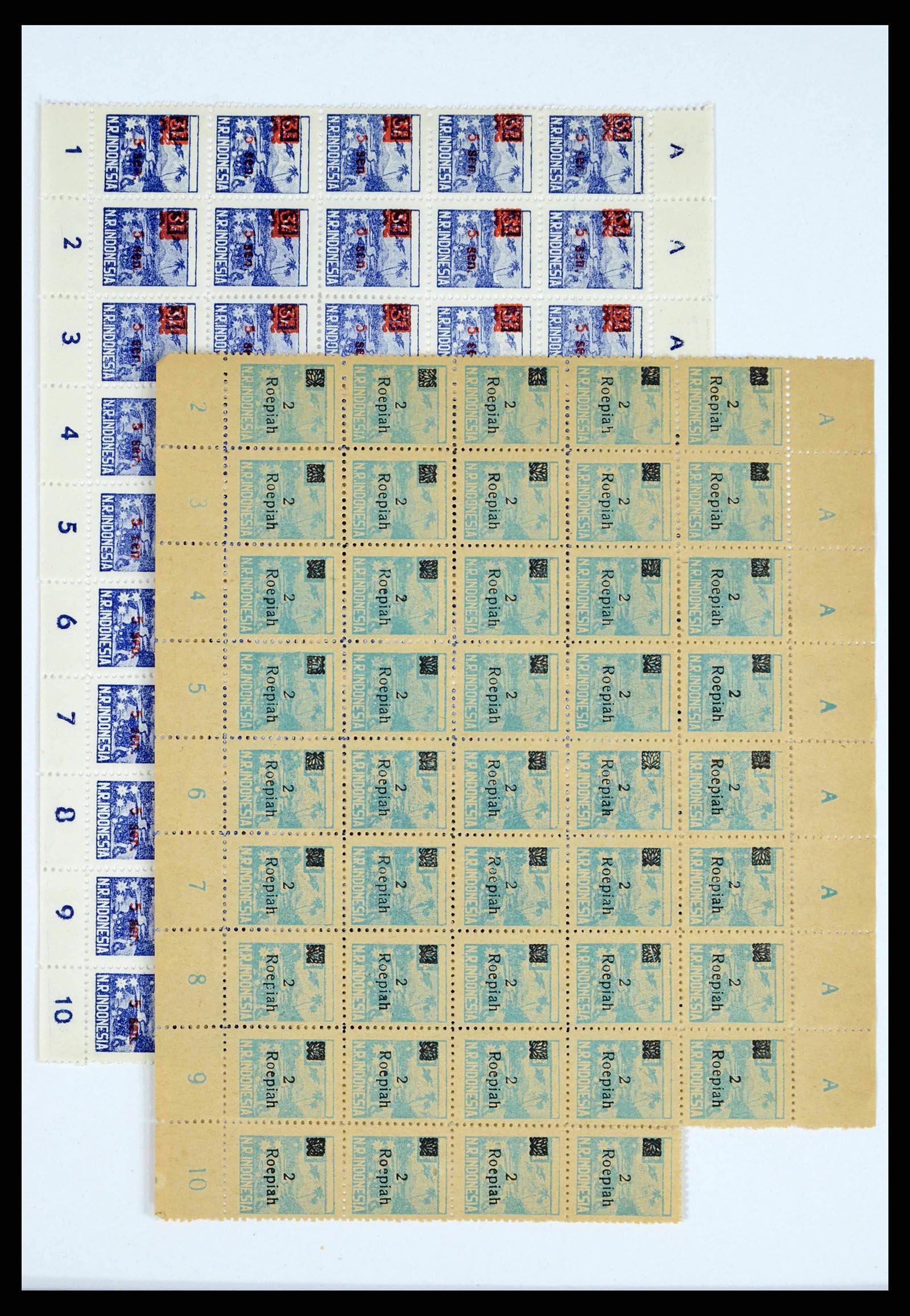 38356 0060 - Stamp collection 38356 Dutch Indies 1946-1947.