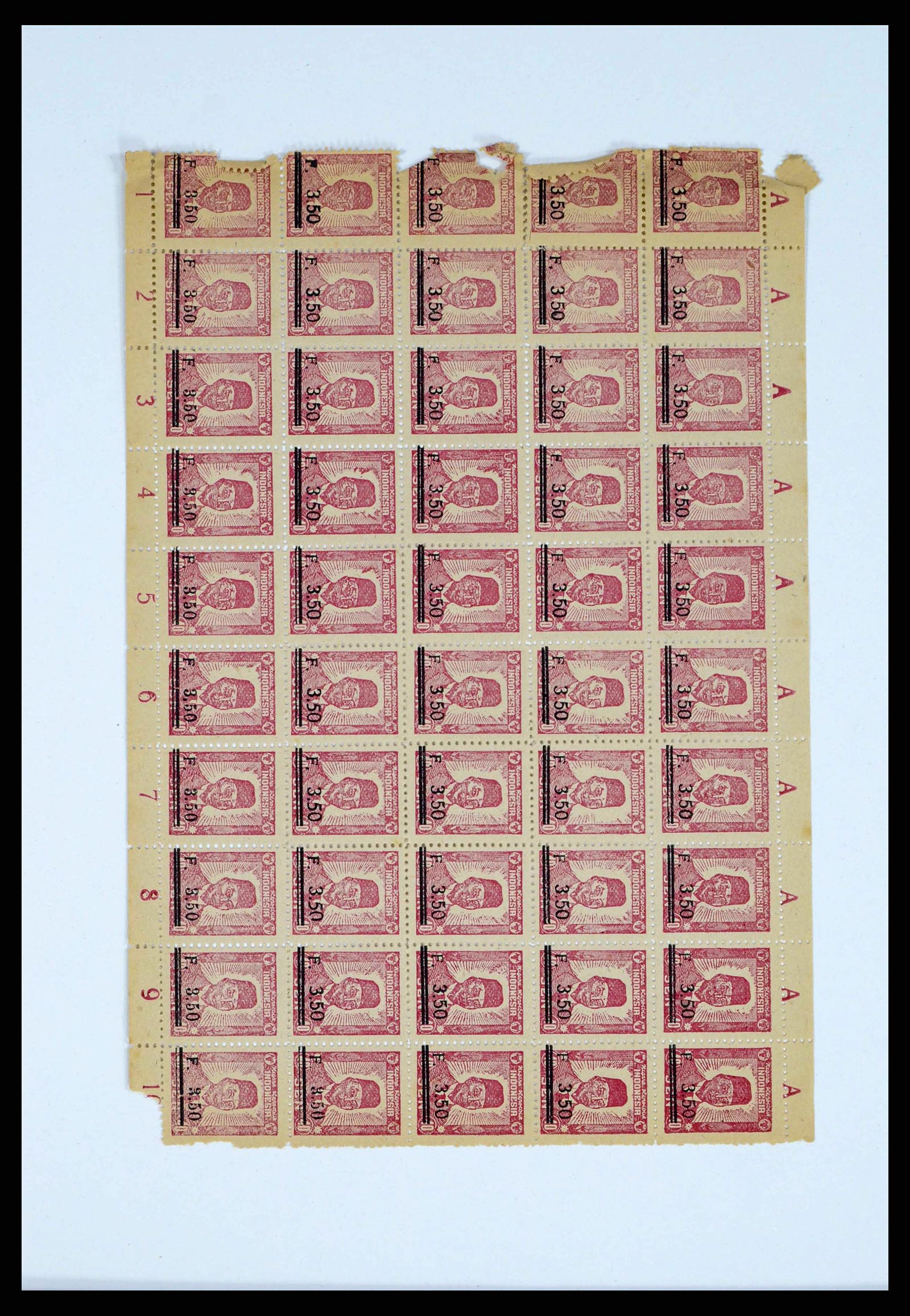 38356 0065 - Postzegelverzameling 38356 Nederlands Indië interim 1946-1947.