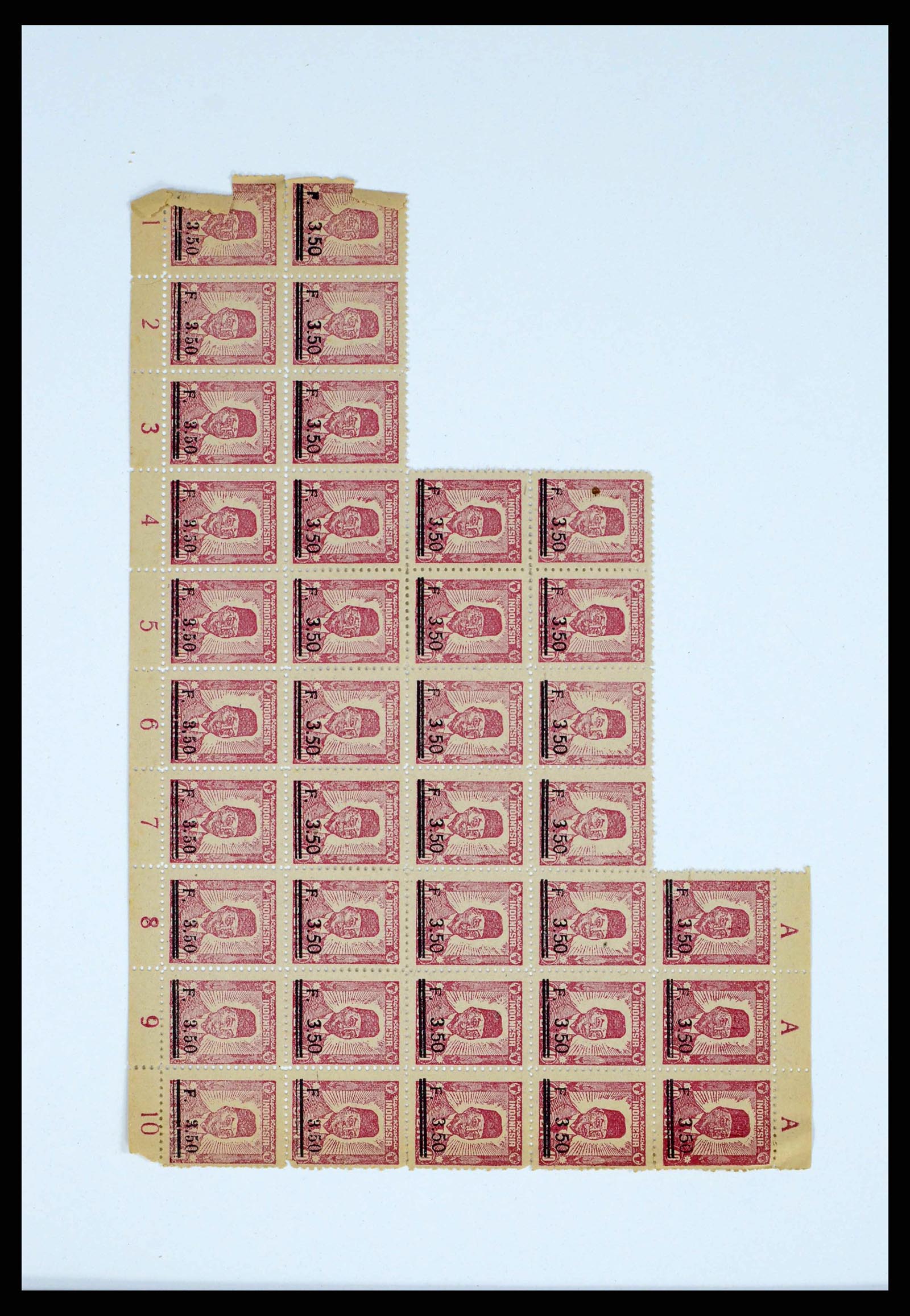 38356 0066 - Postzegelverzameling 38356 Nederlands Indië interim 1946-1947.