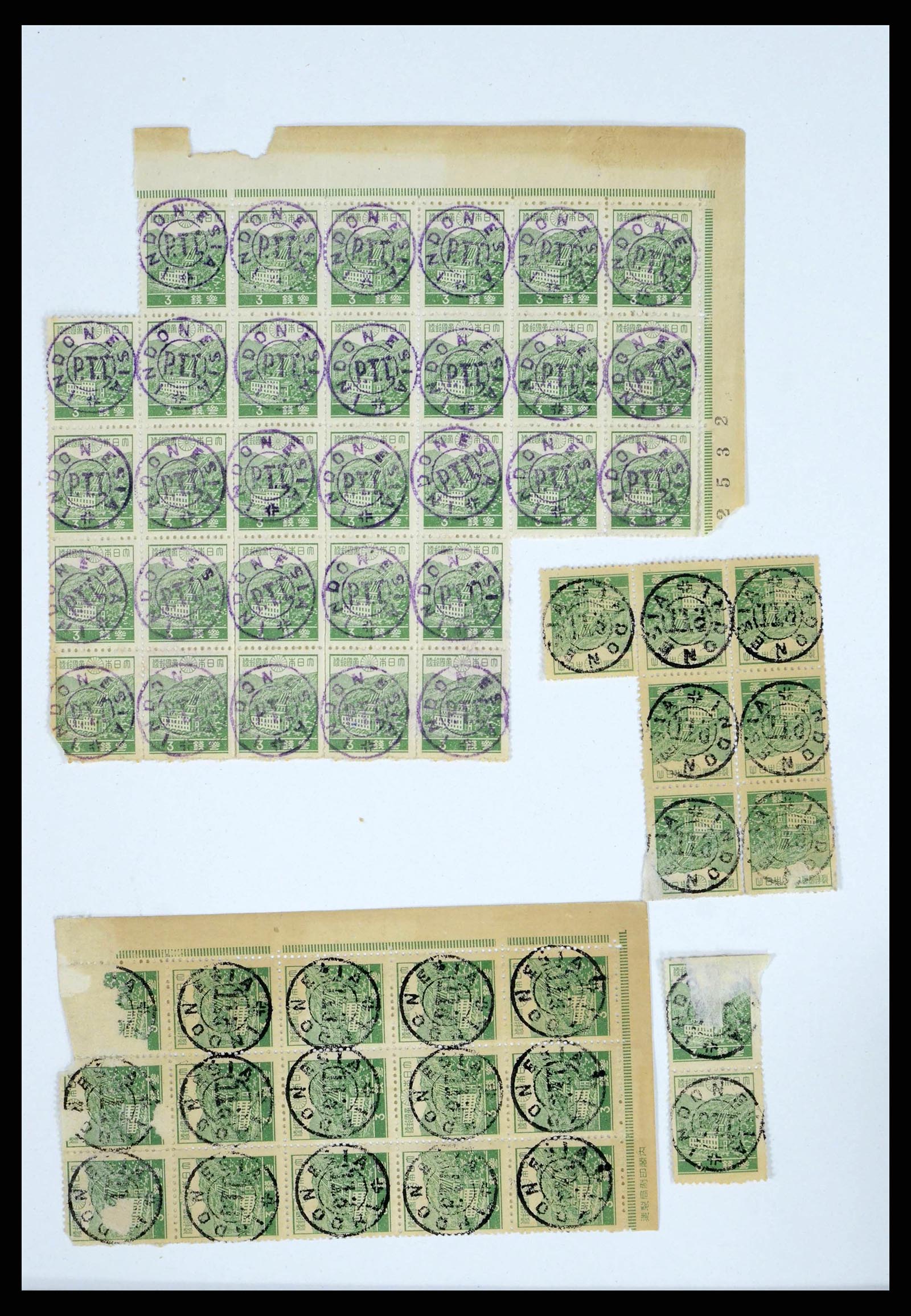 38356 0068 - Postzegelverzameling 38356 Nederlands Indië interim 1946-1947.