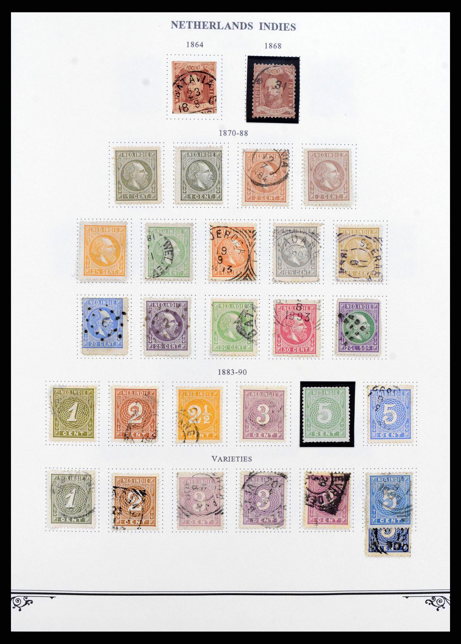 38359 0001 - Postzegelverzameling 38359 Nederlands Indië 1860-1962.
