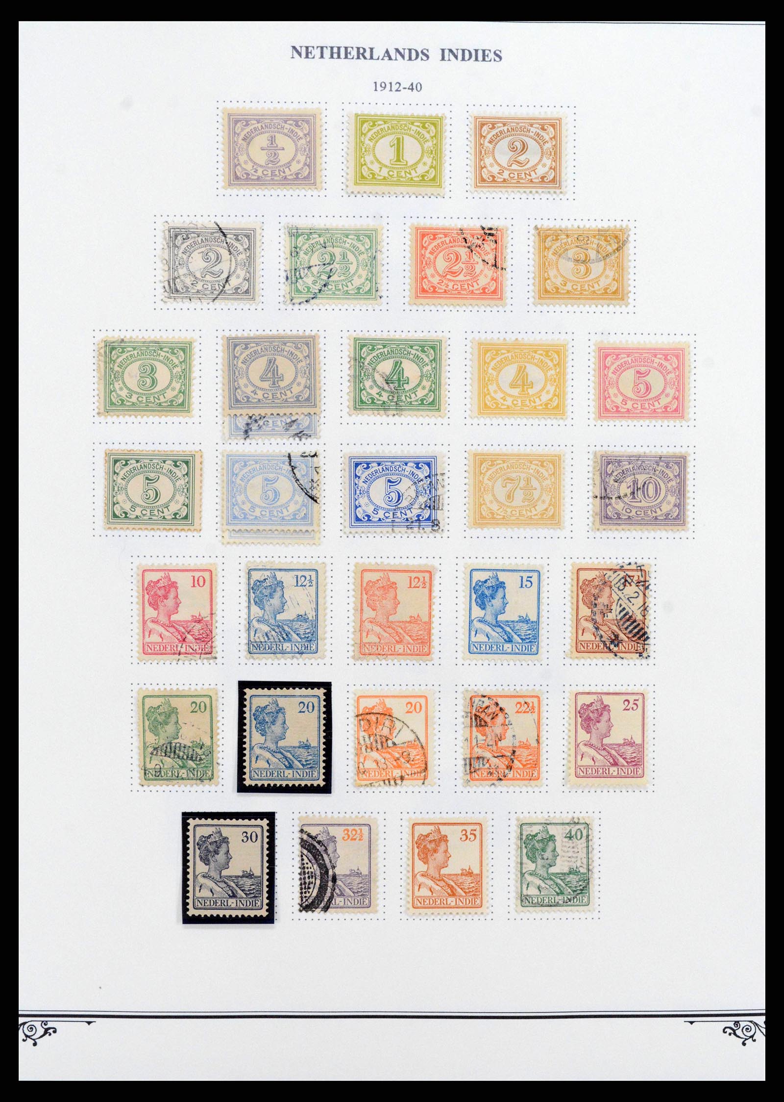 38359 0005 - Stamp collection 38359 Dutch east Indies 1860-1962.