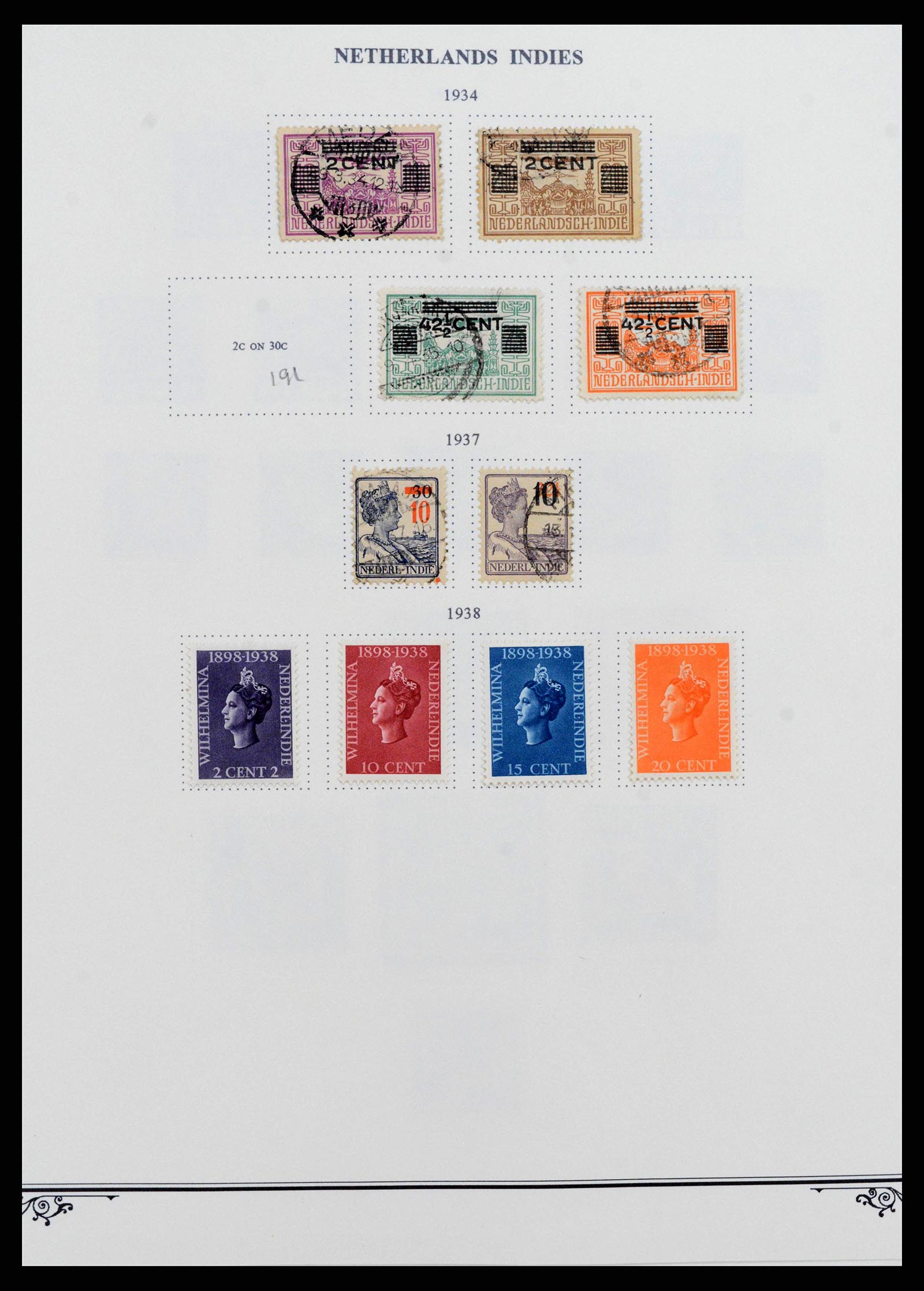 38359 0010 - Stamp collection 38359 Dutch east Indies 1860-1962.