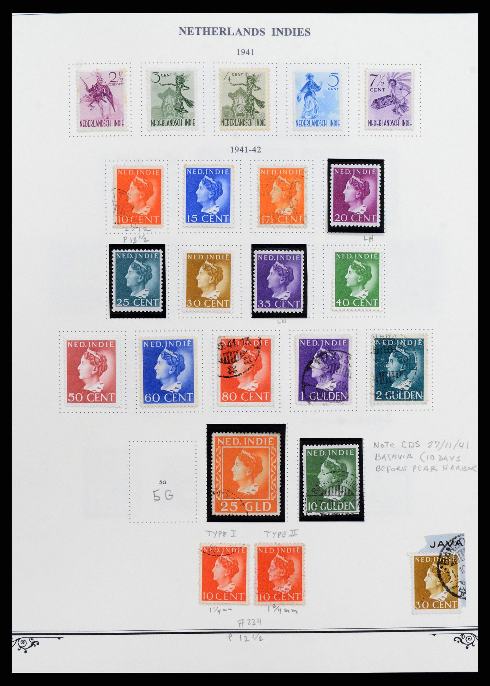 38359 0012 - Postzegelverzameling 38359 Nederlands Indië 1860-1962.