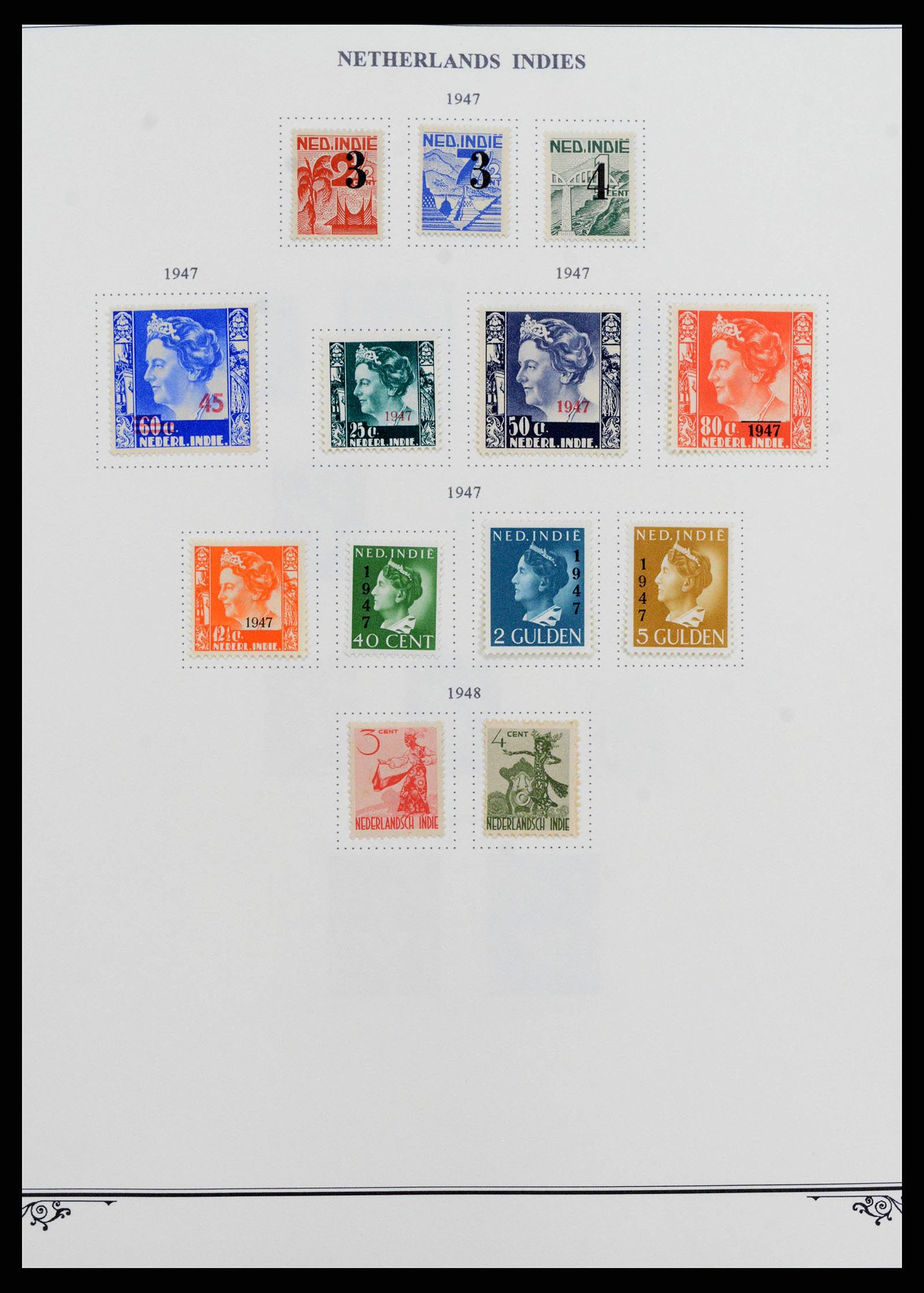 38359 0014 - Postzegelverzameling 38359 Nederlands Indië 1860-1962.