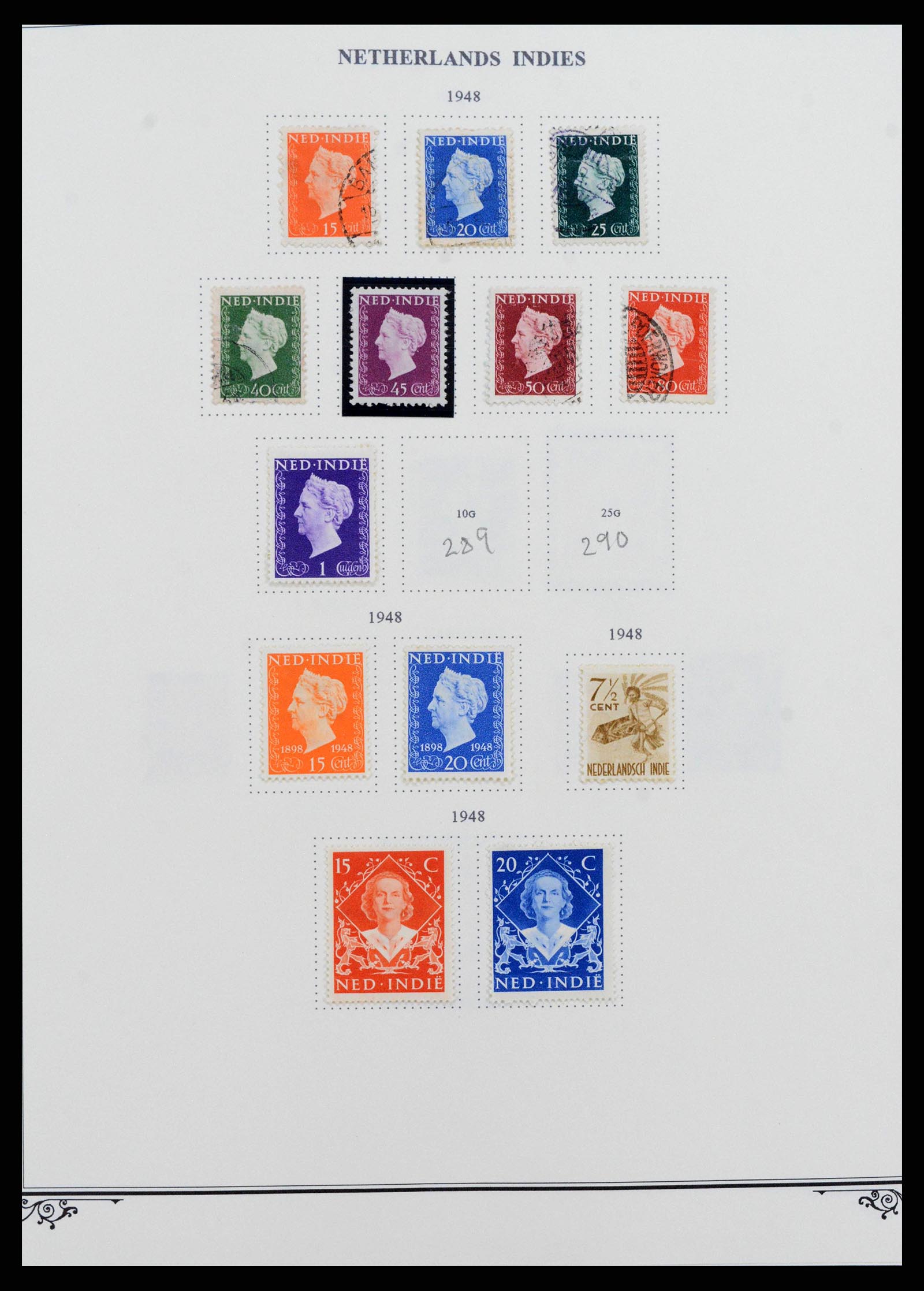 38359 0015 - Postzegelverzameling 38359 Nederlands Indië 1860-1962.