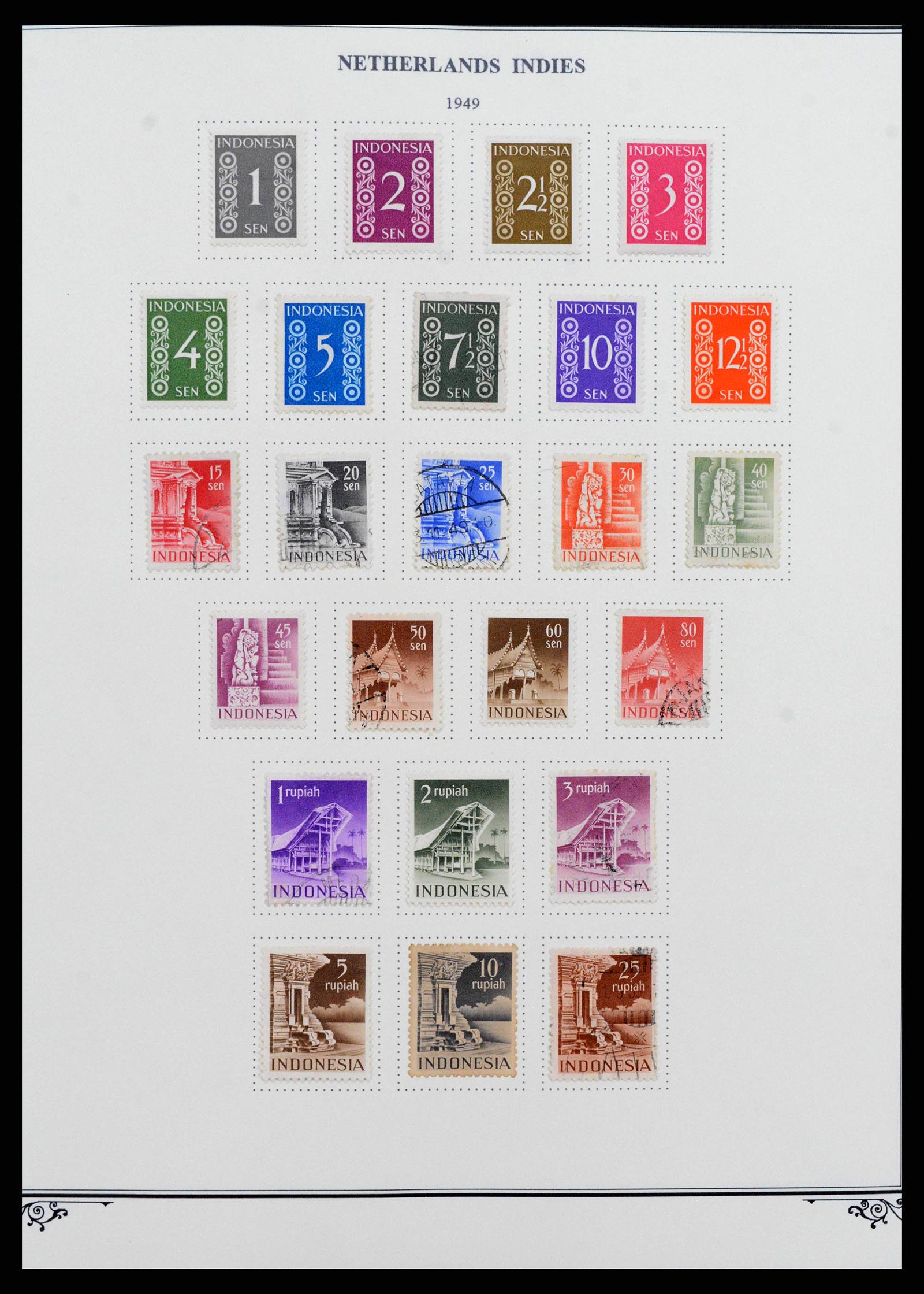 38359 0017 - Postzegelverzameling 38359 Nederlands Indië 1860-1962.