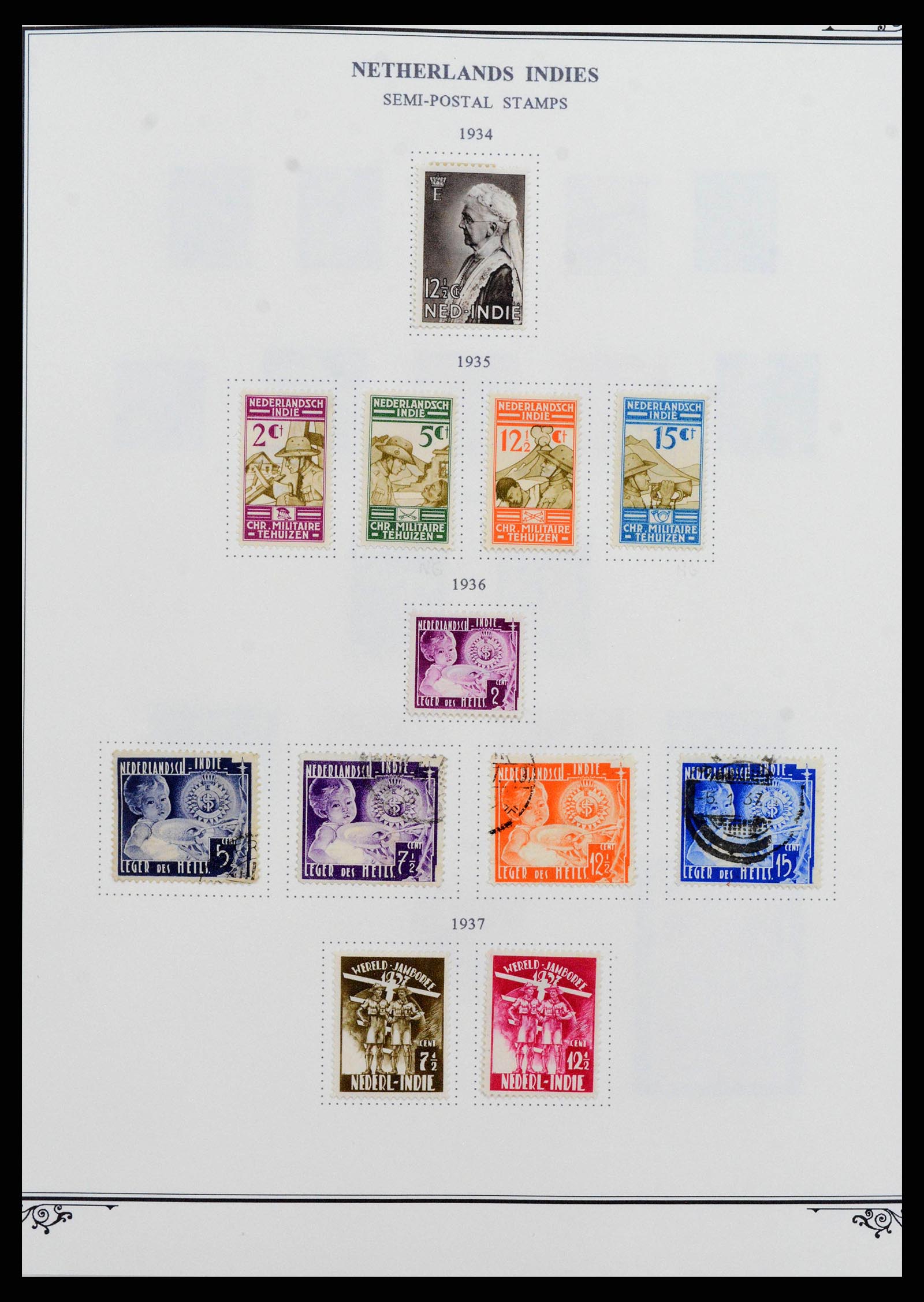 38359 0020 - Postzegelverzameling 38359 Nederlands Indië 1860-1962.