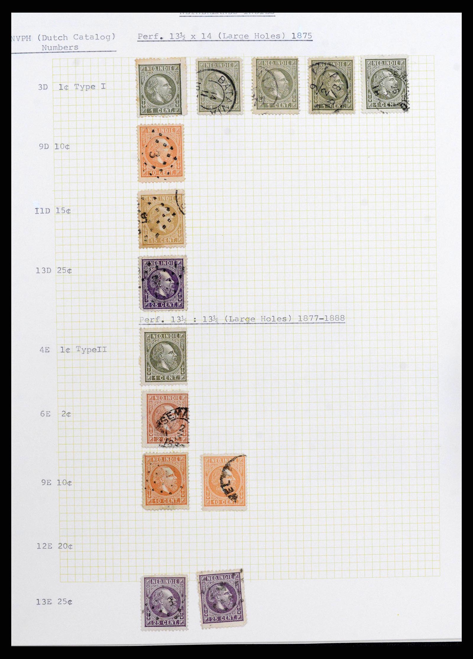 38359 0038 - Stamp collection 38359 Dutch east Indies 1860-1962.