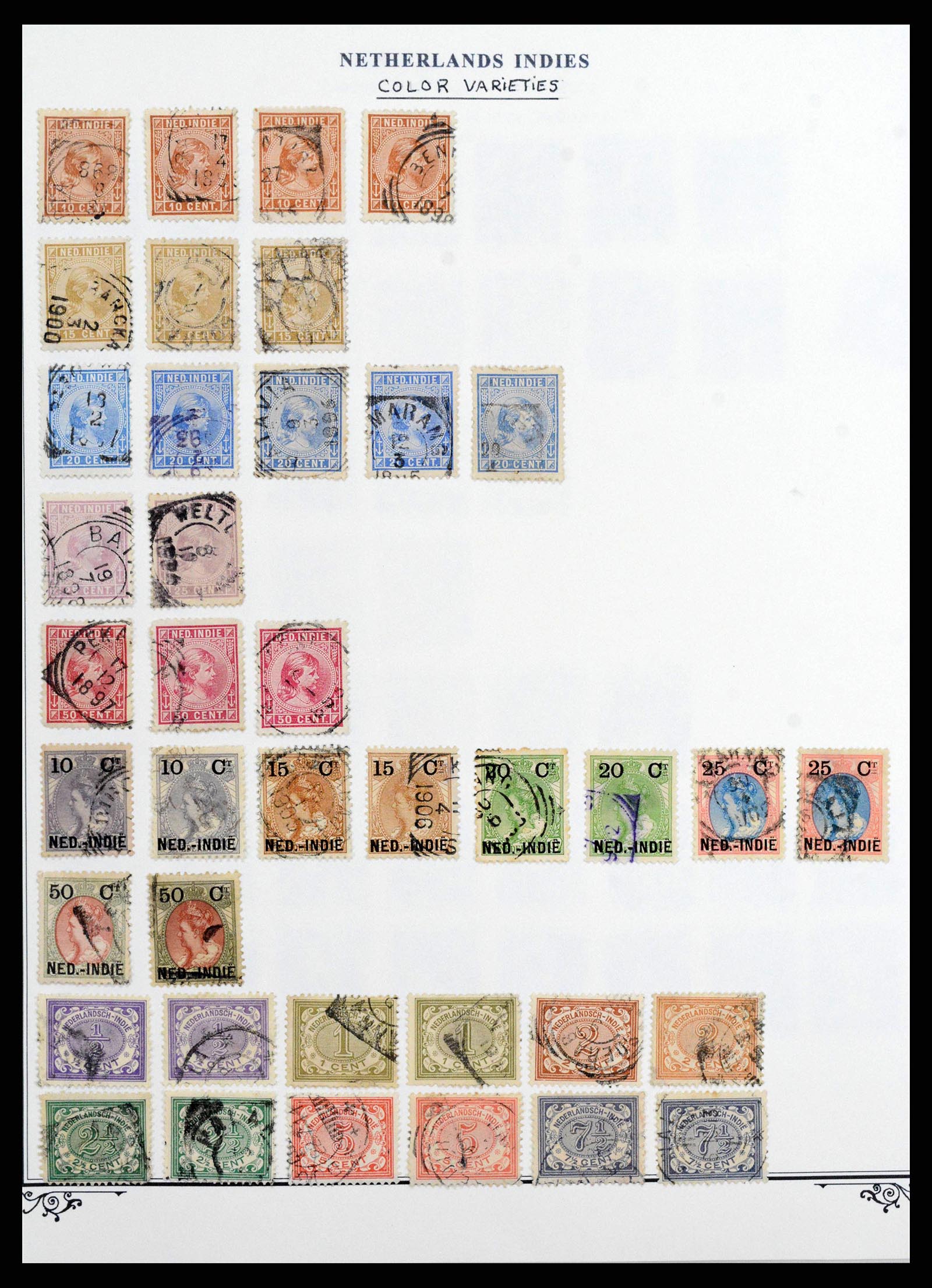38359 0043 - Stamp collection 38359 Dutch east Indies 1860-1962.