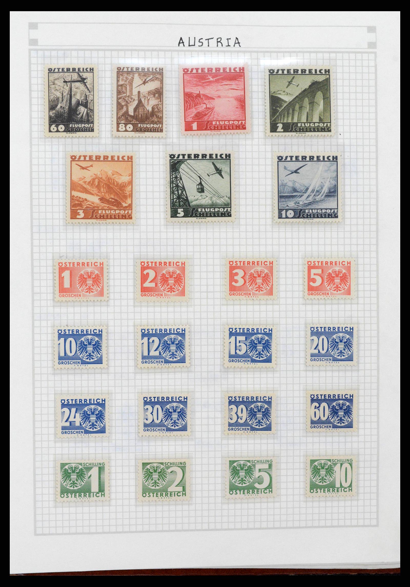 38361 0007 - Postzegelverzameling 38361 Wereld jaren 30.