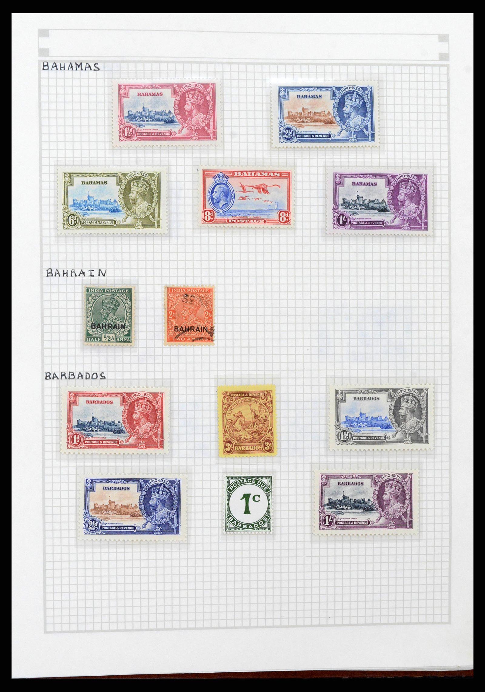 38361 0008 - Postzegelverzameling 38361 Wereld jaren 30.