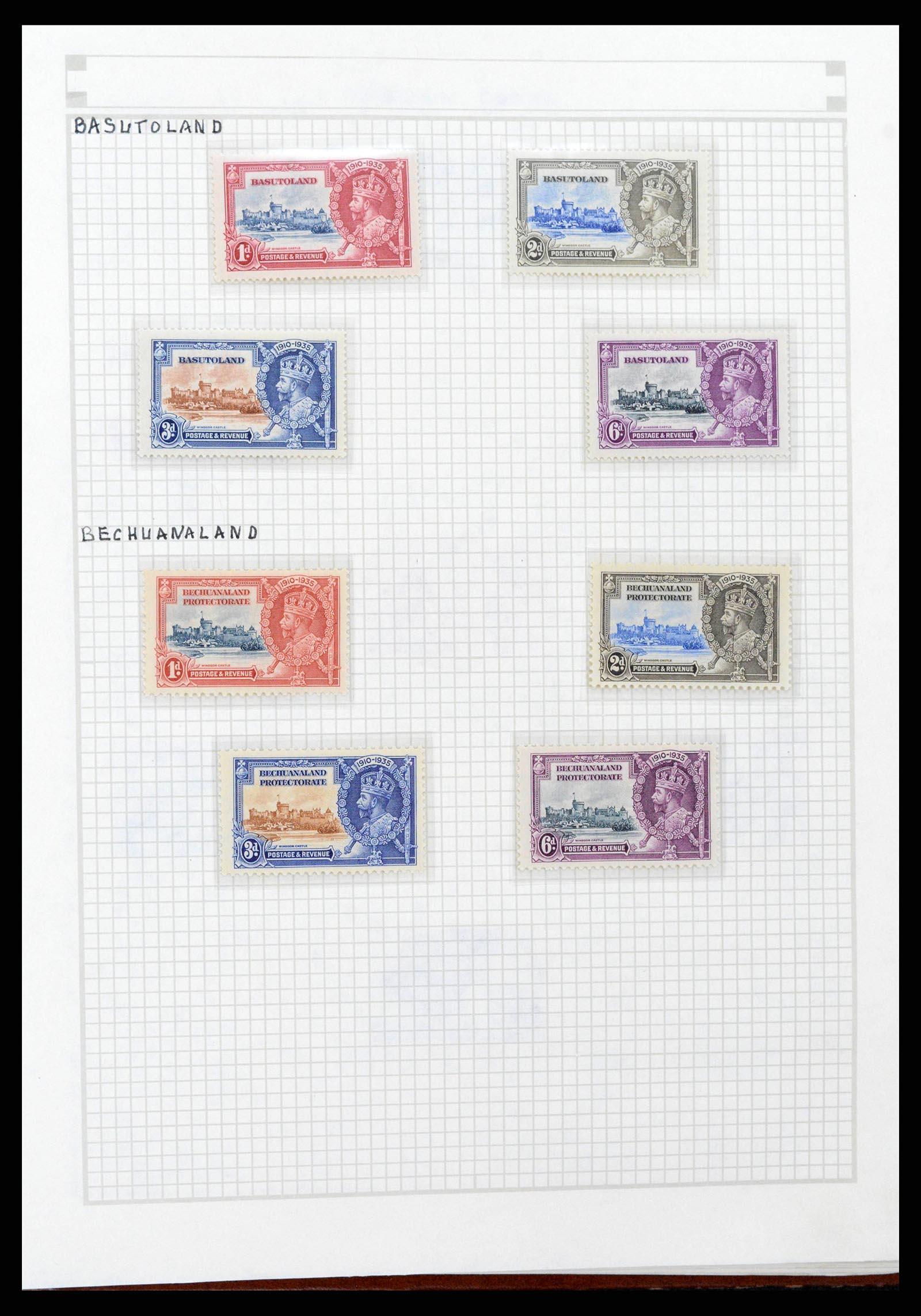 38361 0009 - Postzegelverzameling 38361 Wereld jaren 30.