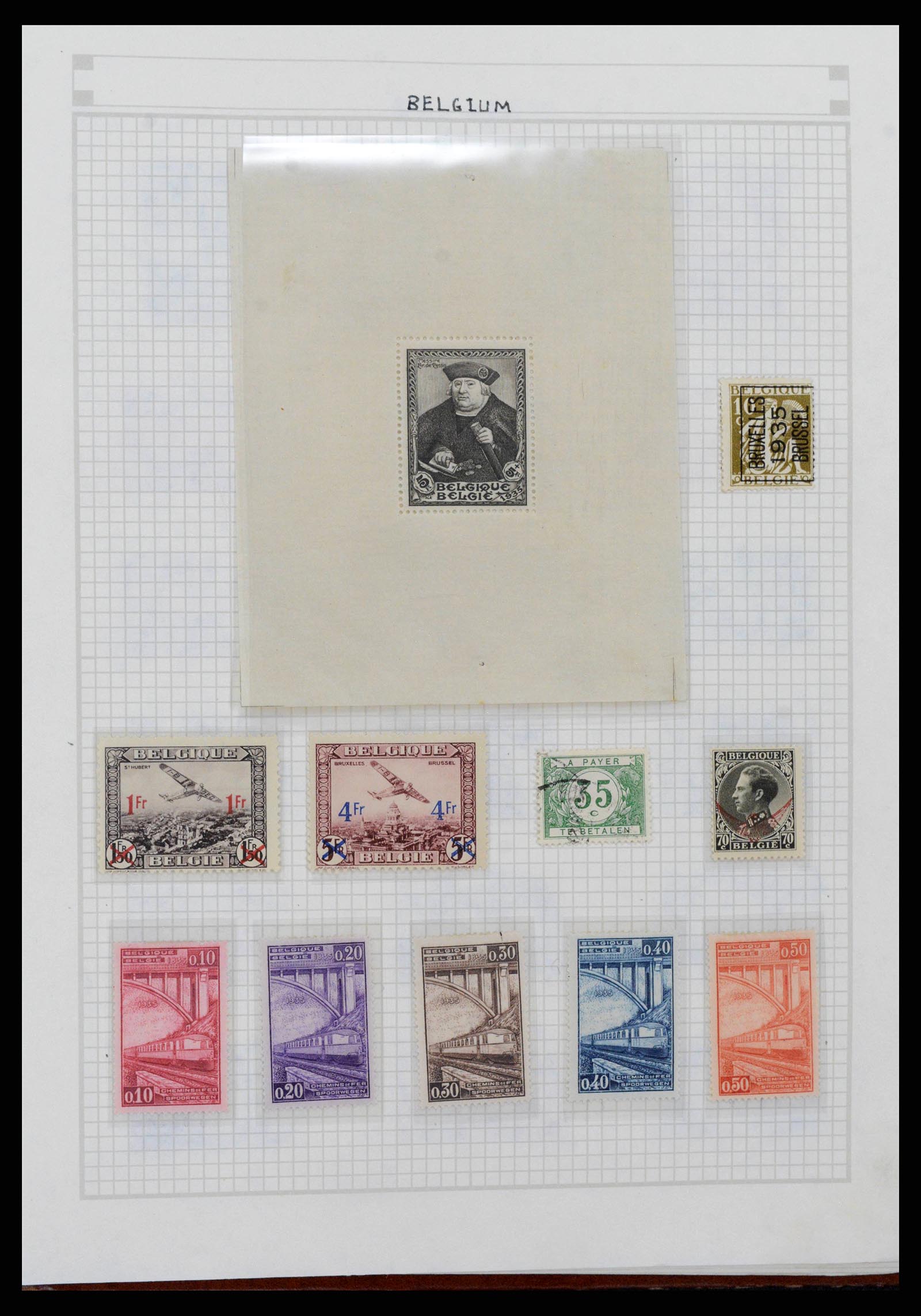 38361 0013 - Postzegelverzameling 38361 Wereld jaren 30.