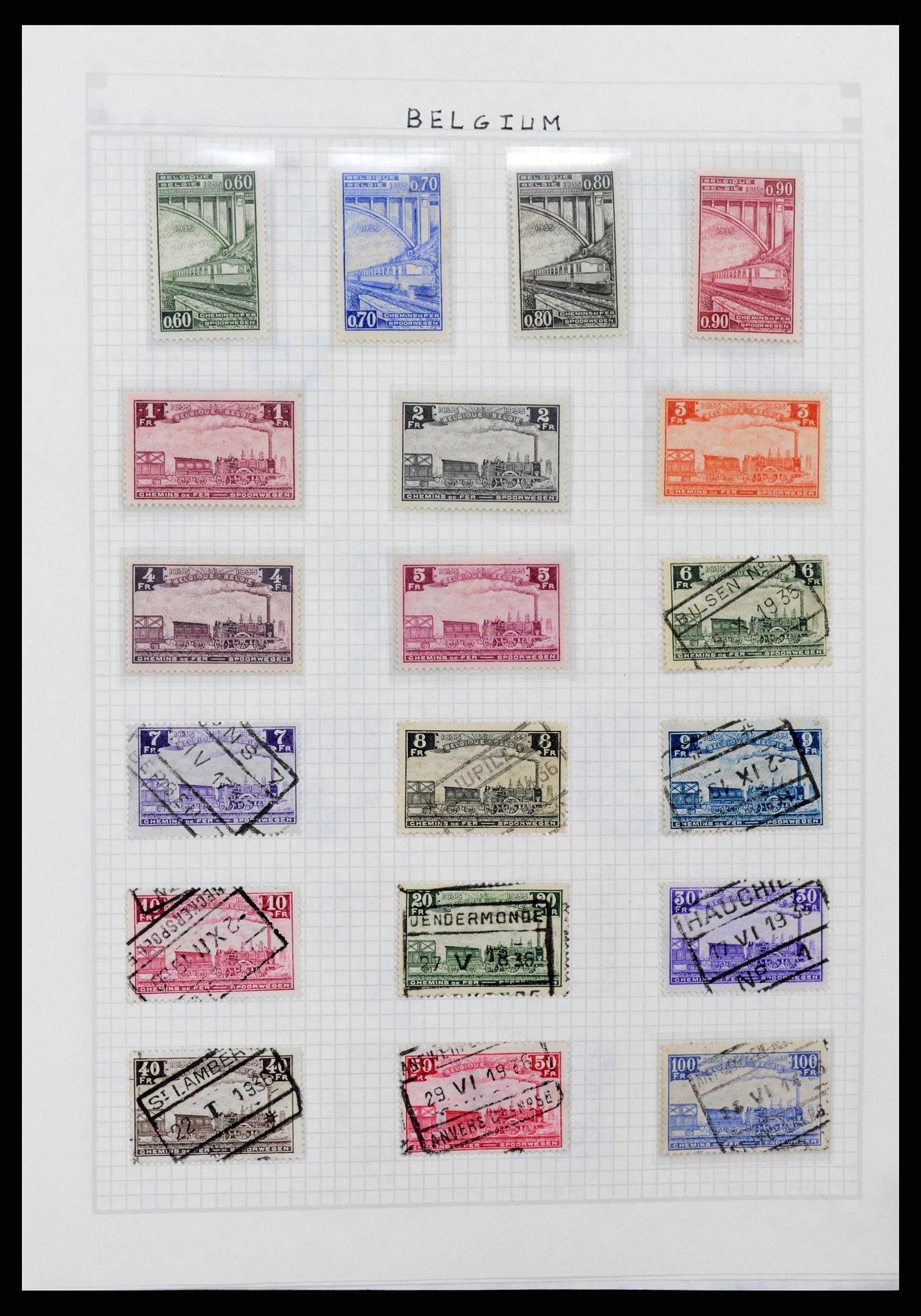 38361 0014 - Postzegelverzameling 38361 Wereld jaren 30.