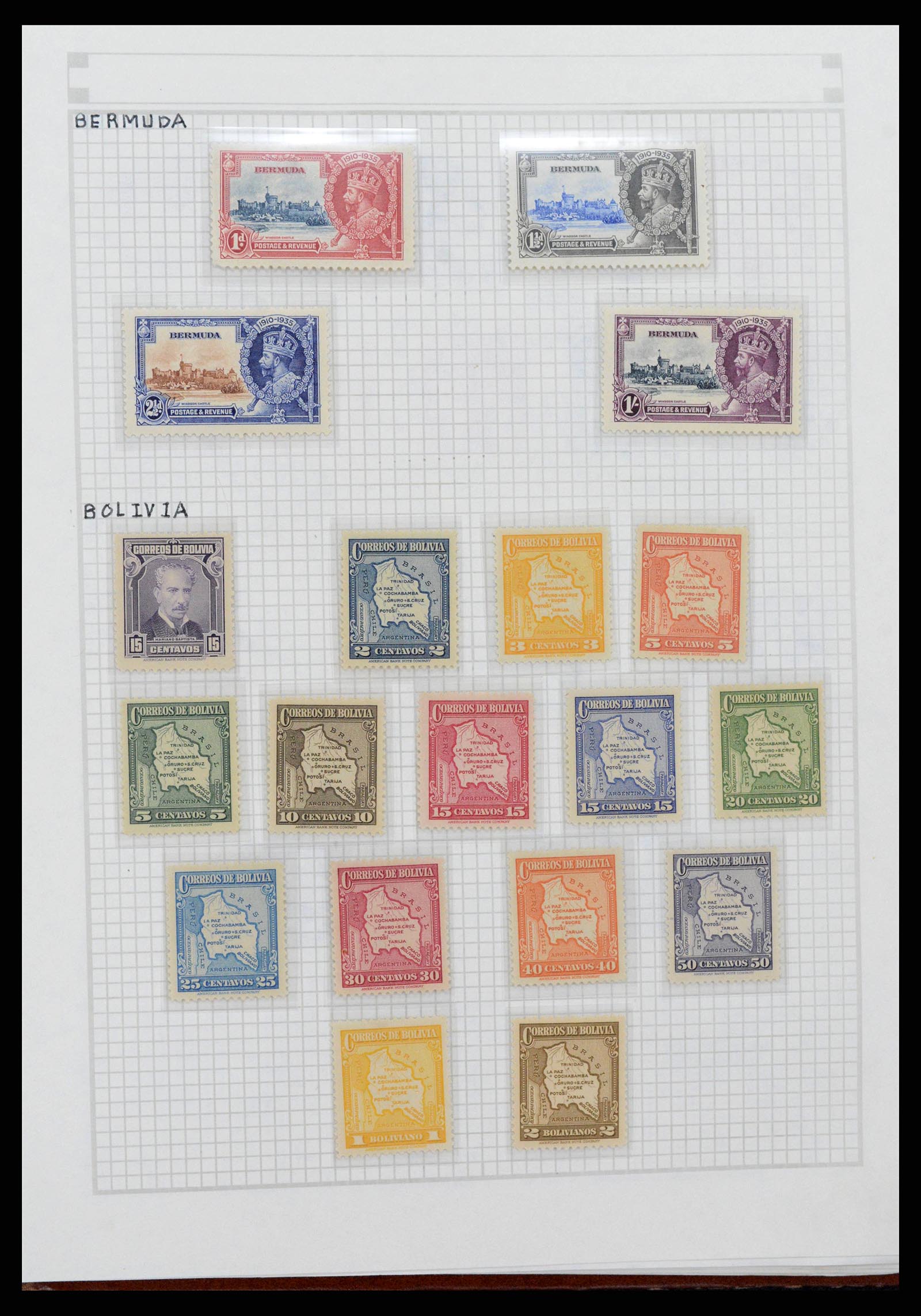 38361 0015 - Postzegelverzameling 38361 Wereld jaren 30.