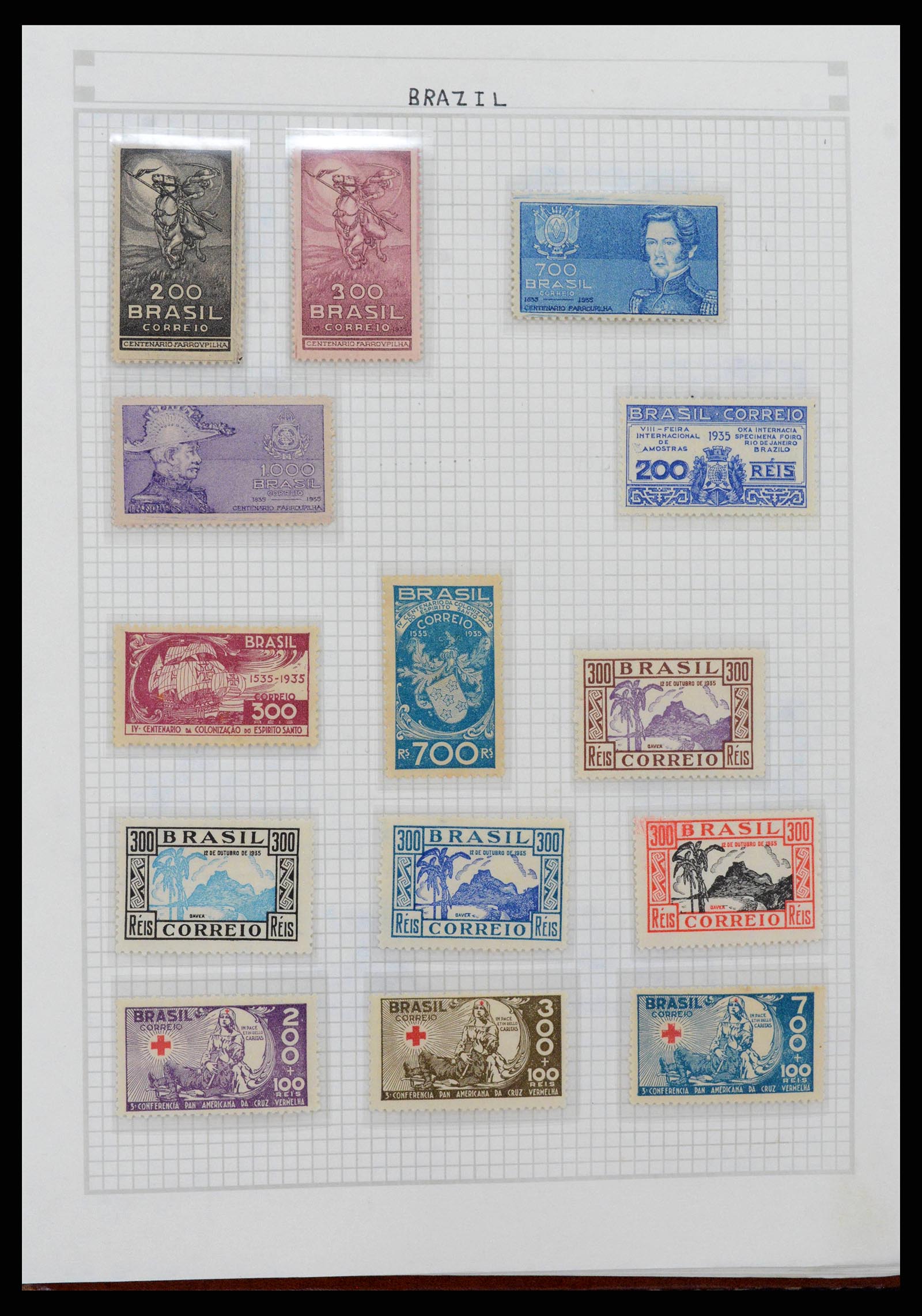 38361 0017 - Postzegelverzameling 38361 Wereld jaren 30.