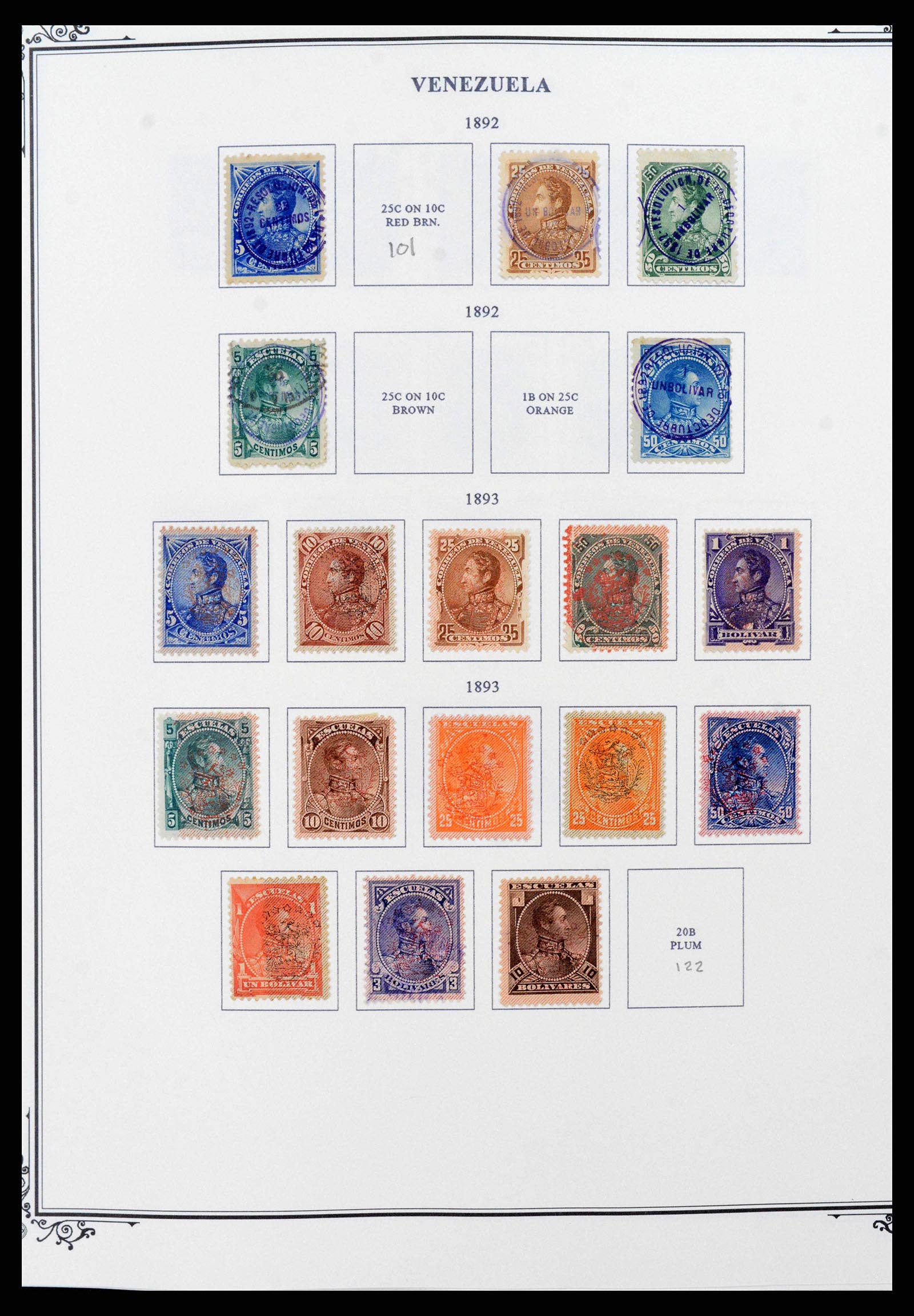 38362 0008 - Stamp collection 38362 Venezuela 1859-1992.