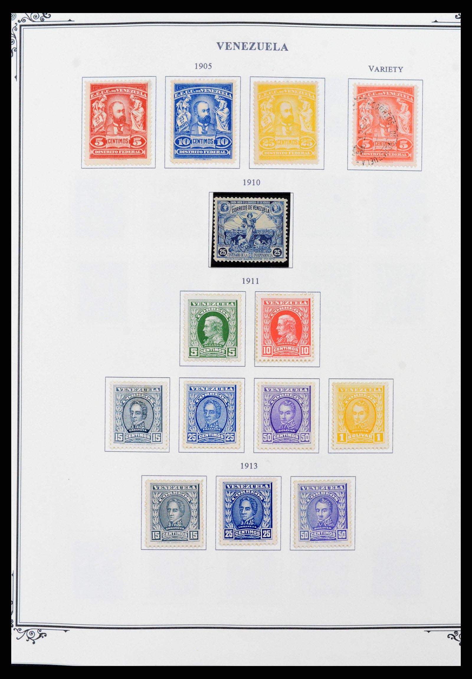 38362 0012 - Postzegelverzameling 38362 Venezuela 1859-1992.