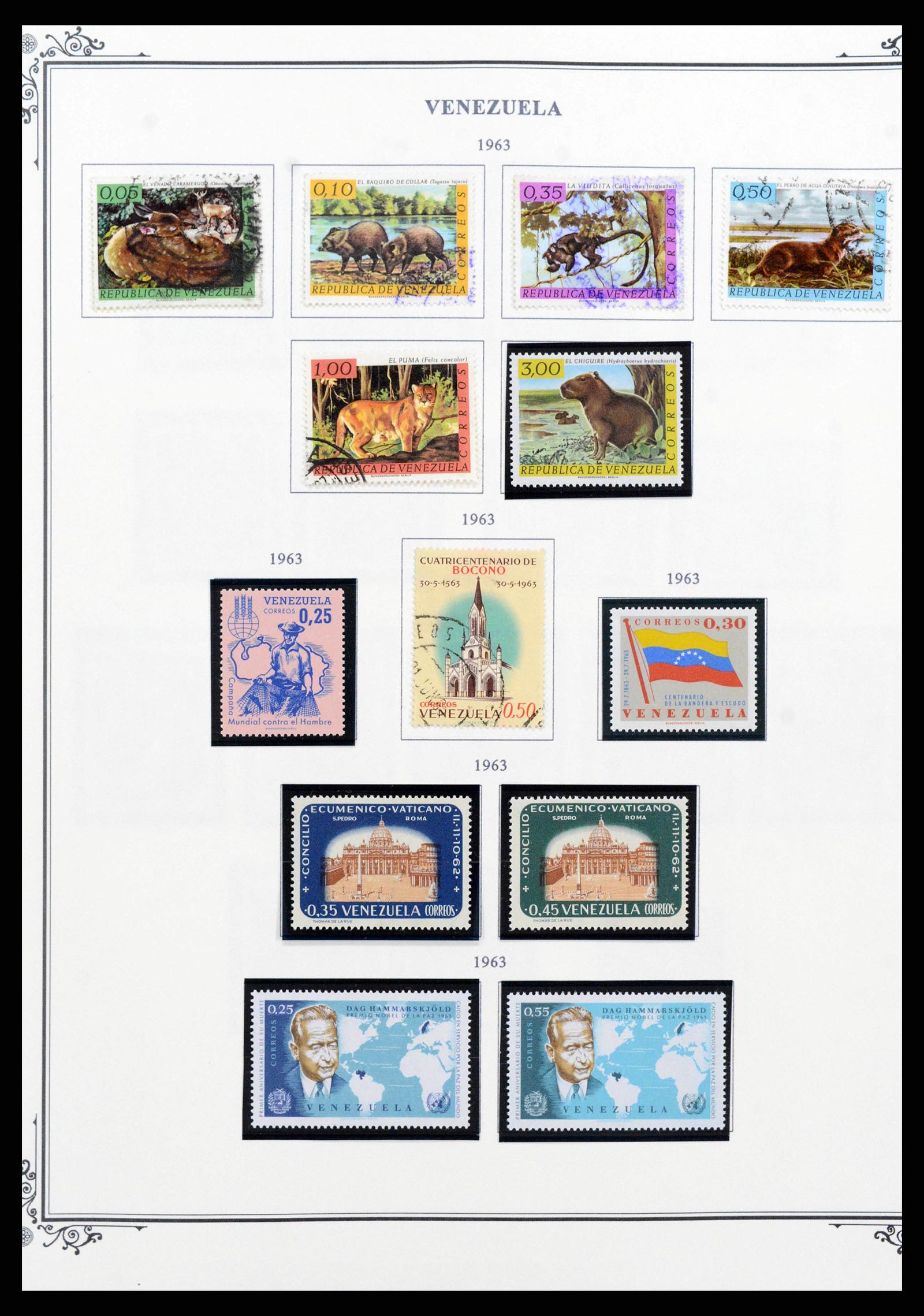 38362 0054 - Postzegelverzameling 38362 Venezuela 1859-1992.