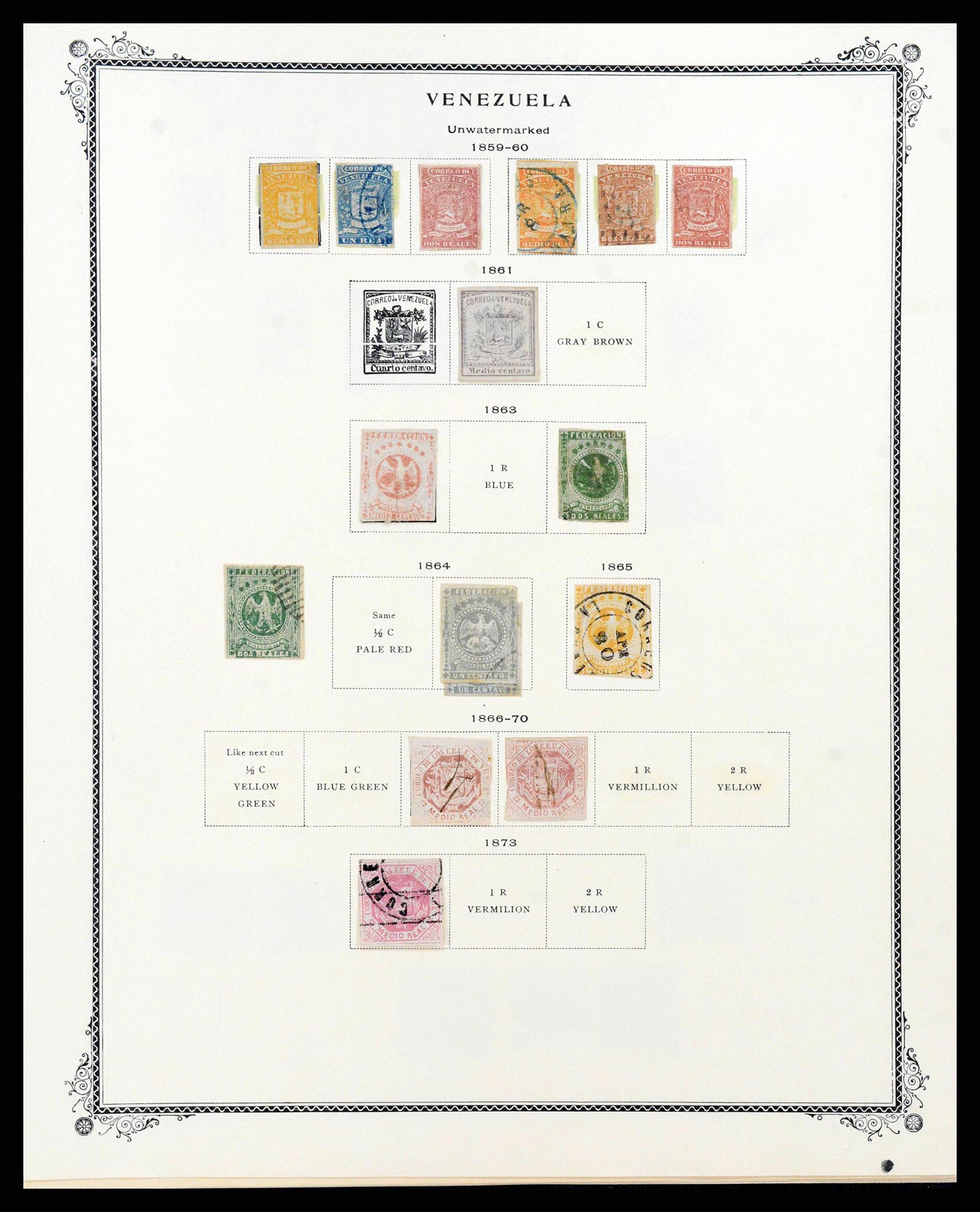 38362 0243 - Postzegelverzameling 38362 Venezuela 1859-1992.
