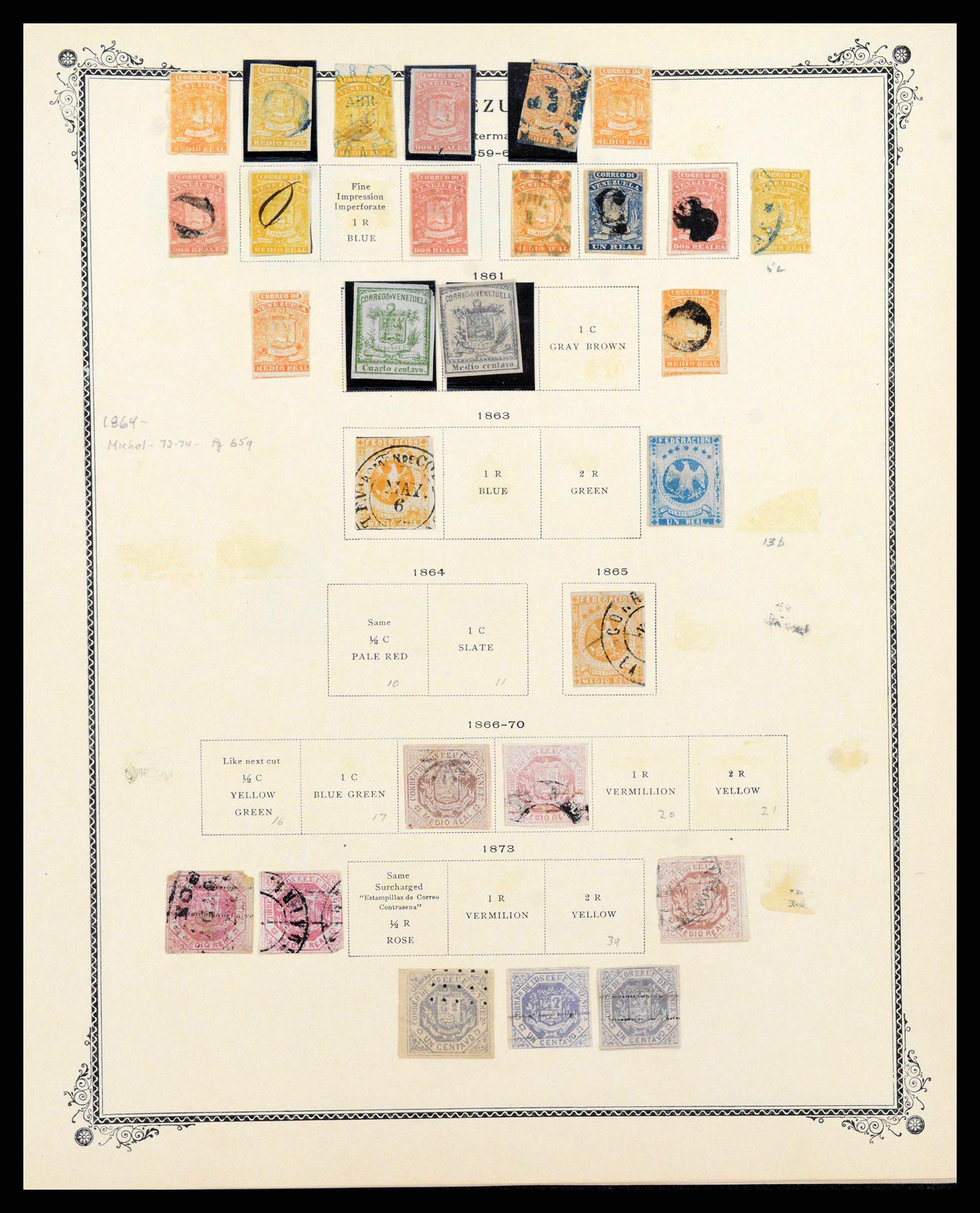 38362 0244 - Postzegelverzameling 38362 Venezuela 1859-1992.