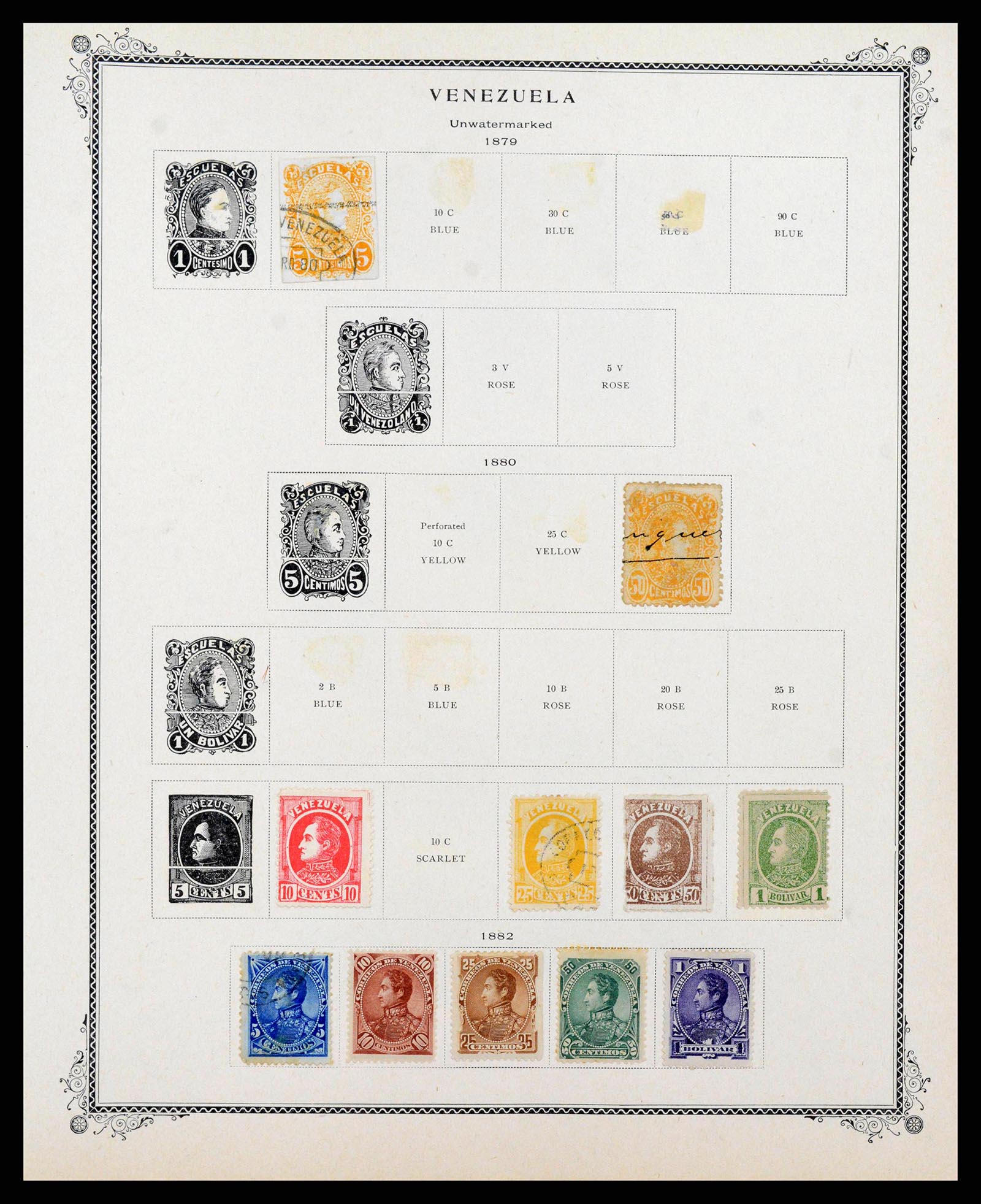 38362 0247 - Postzegelverzameling 38362 Venezuela 1859-1992.
