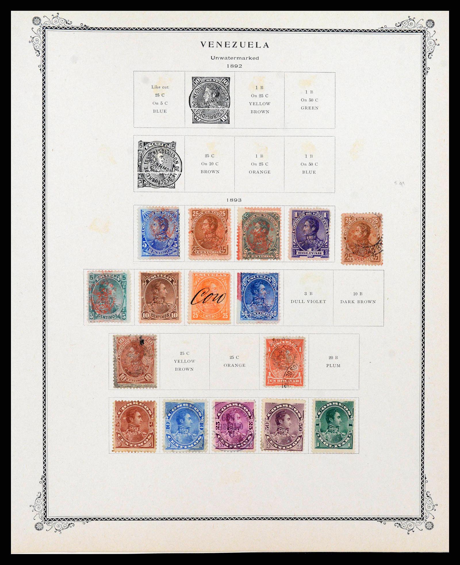 38362 0250 - Stamp collection 38362 Venezuela 1859-1992.
