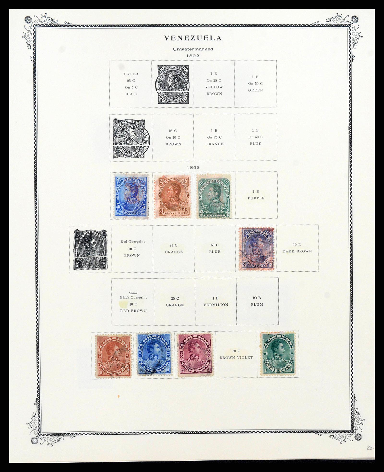 38362 0251 - Stamp collection 38362 Venezuela 1859-1992.