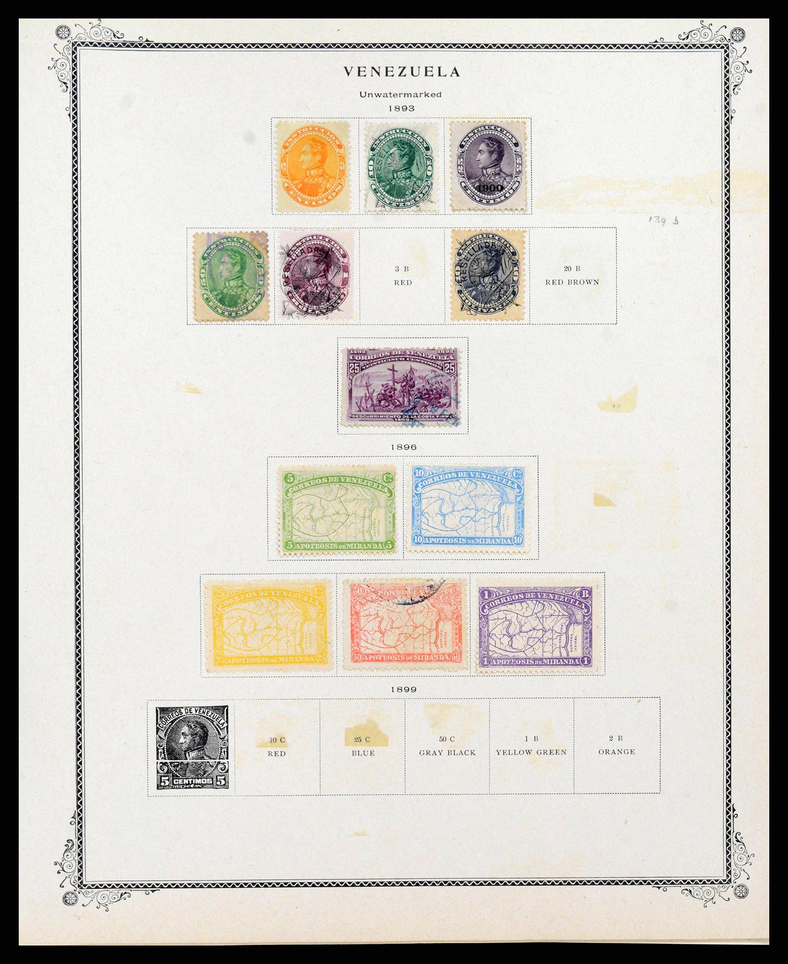 38362 0253 - Postzegelverzameling 38362 Venezuela 1859-1992.