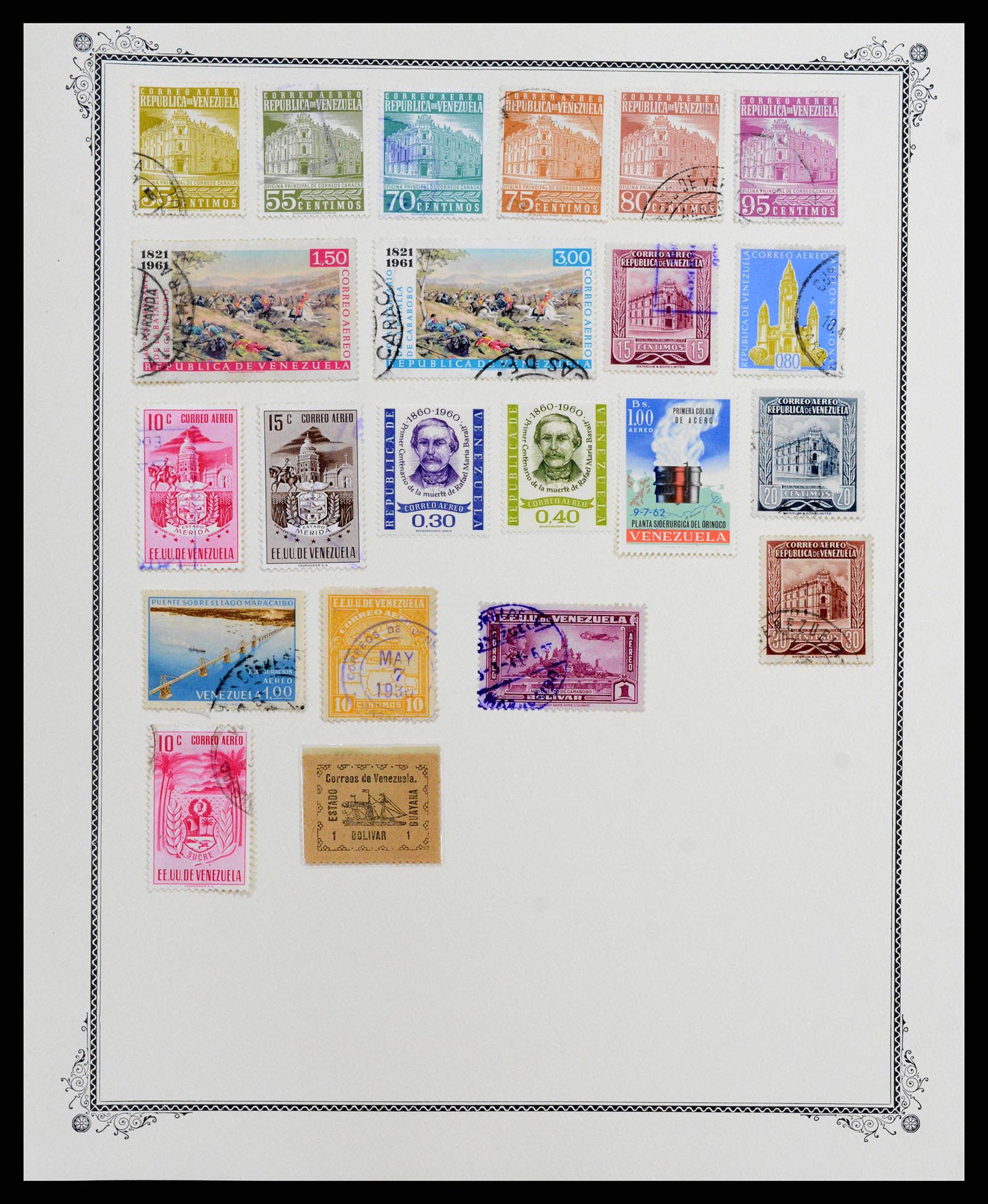 38362 0257 - Postzegelverzameling 38362 Venezuela 1859-1992.