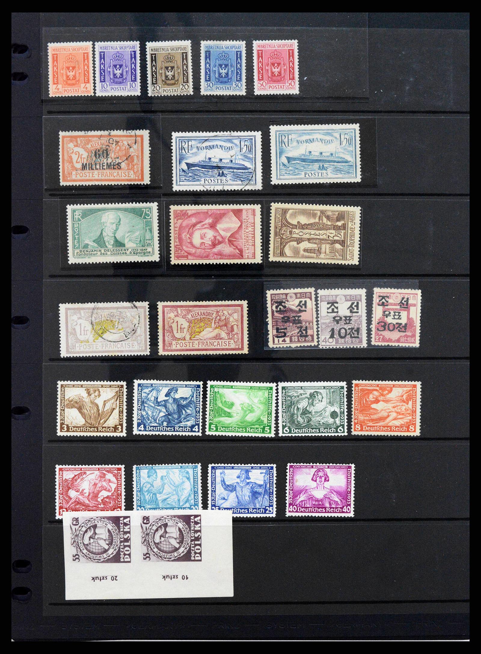 38363 0002 - Stamp collection 38363 World better stamps 1856-1940.