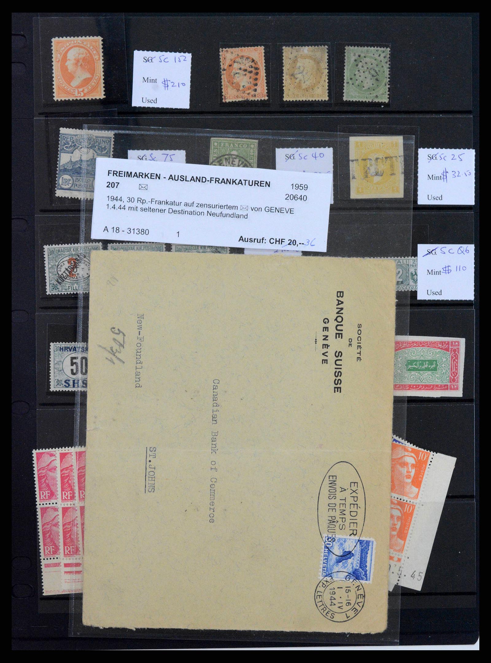 38363 0008 - Postzegelverzameling 38363 Wereld betere zegels 1856-1940.