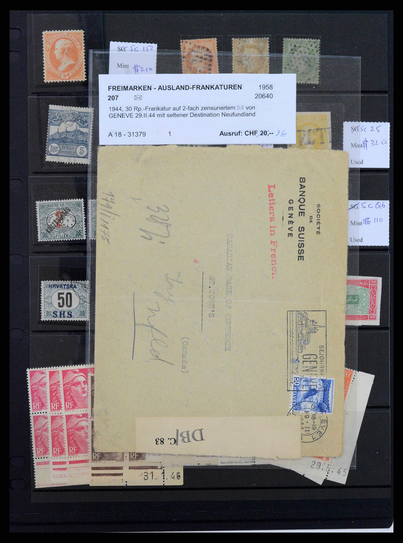 38363 0009 - Postzegelverzameling 38363 Wereld betere zegels 1856-1940.